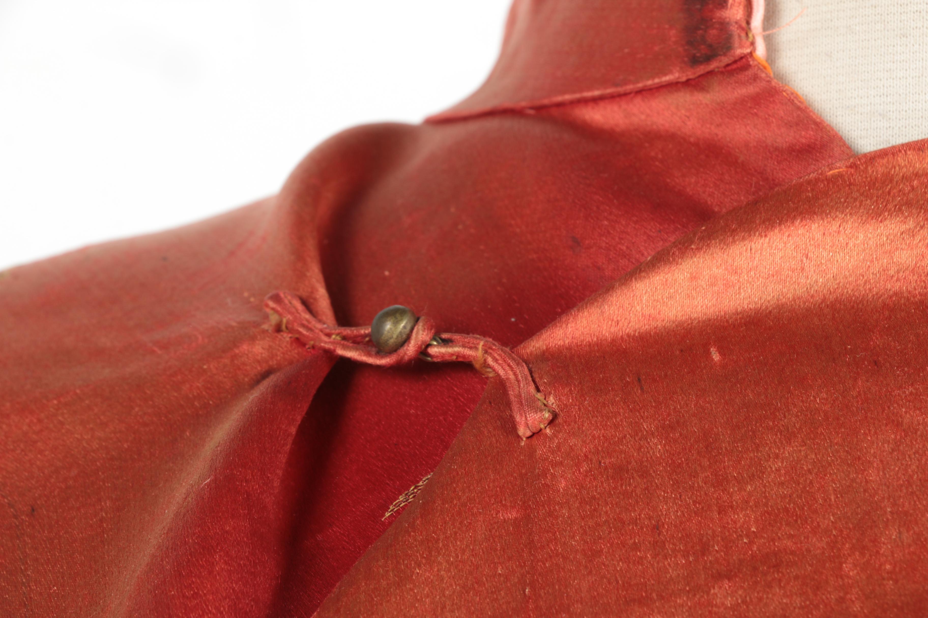 Orange Chinese Changshan Robe