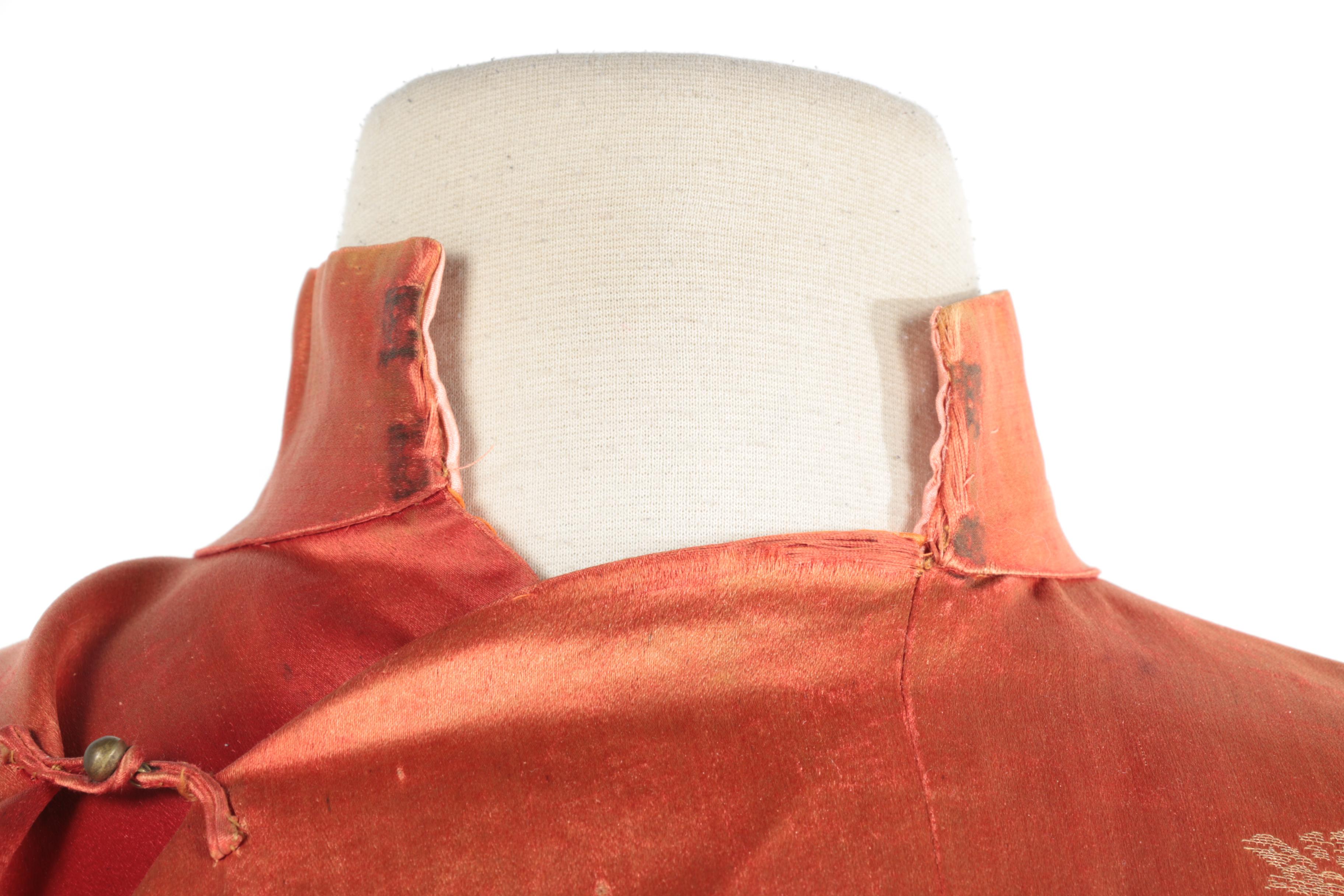 Orange Chinese Changshan Robe