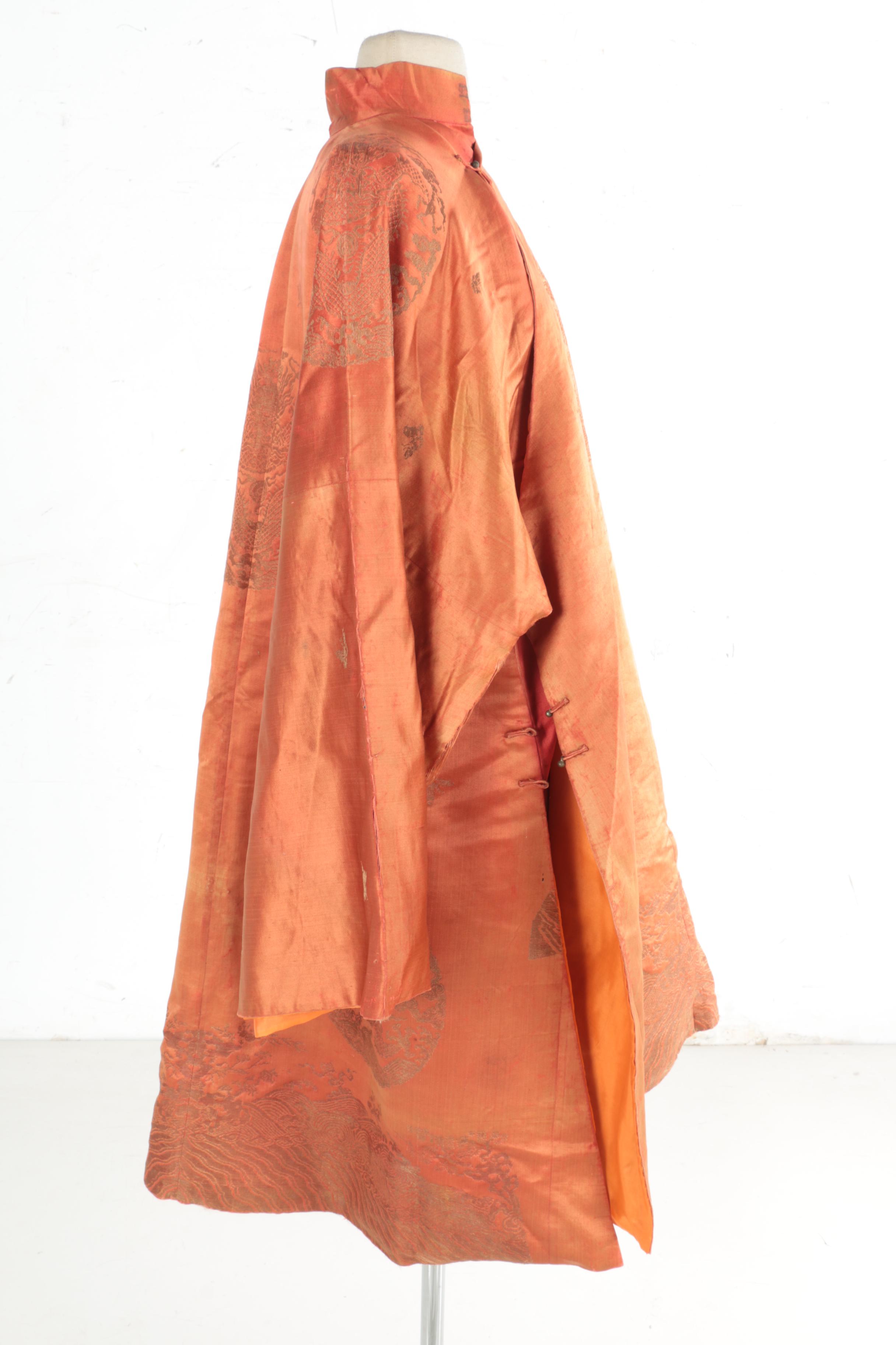 Orange Chinese Changshan Robe