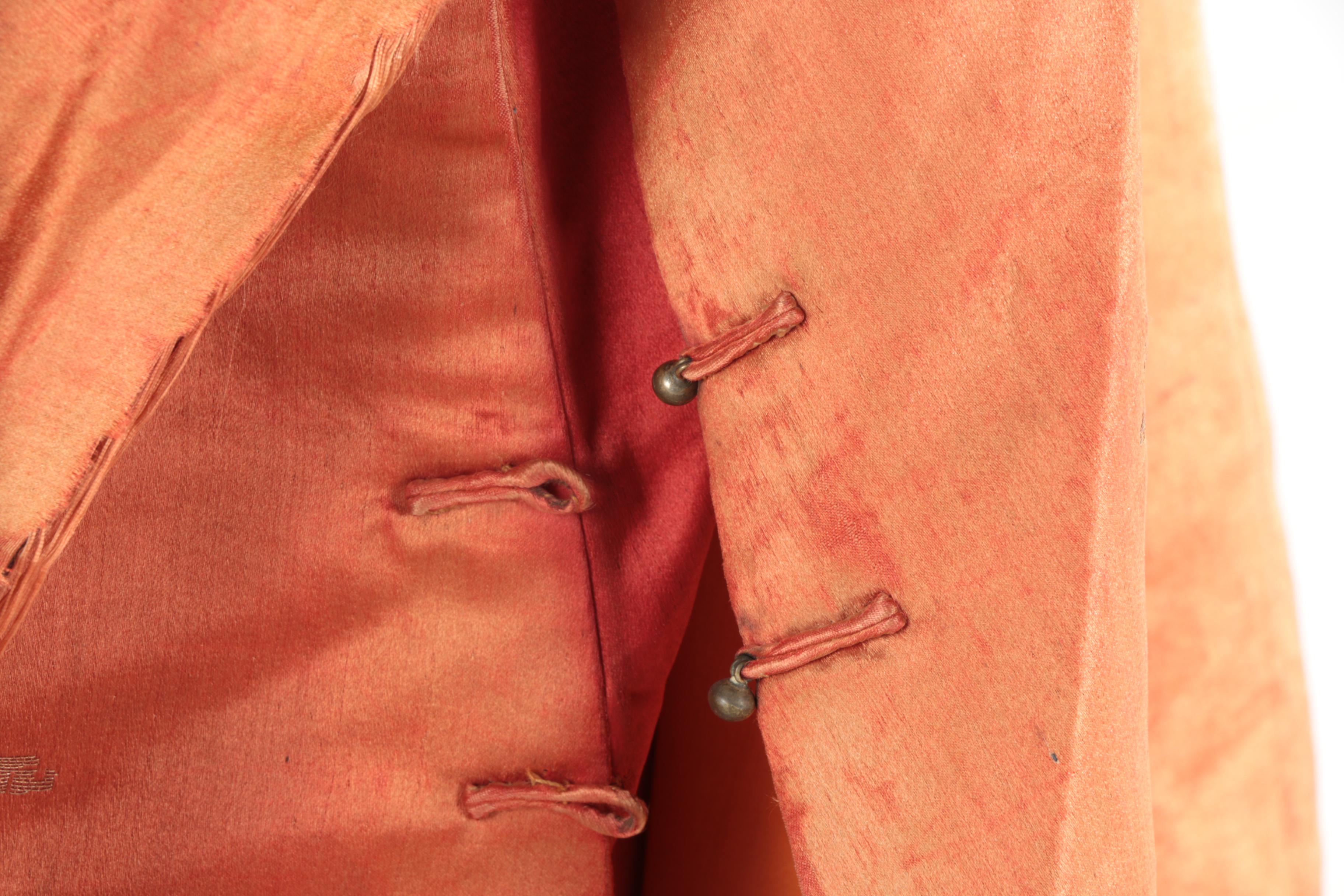 Orange Chinese Changshan Robe