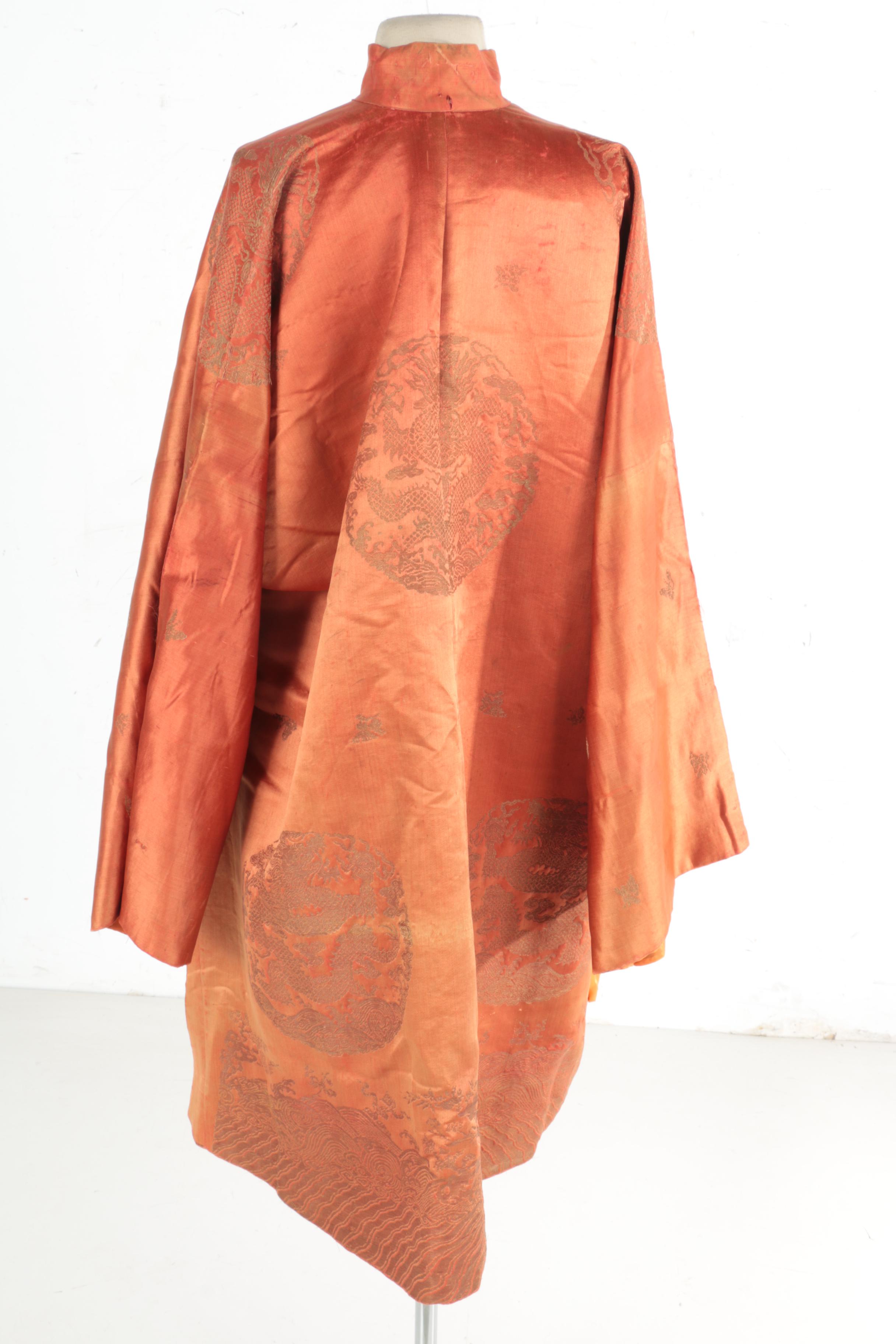 Orange Chinese Changshan Robe
