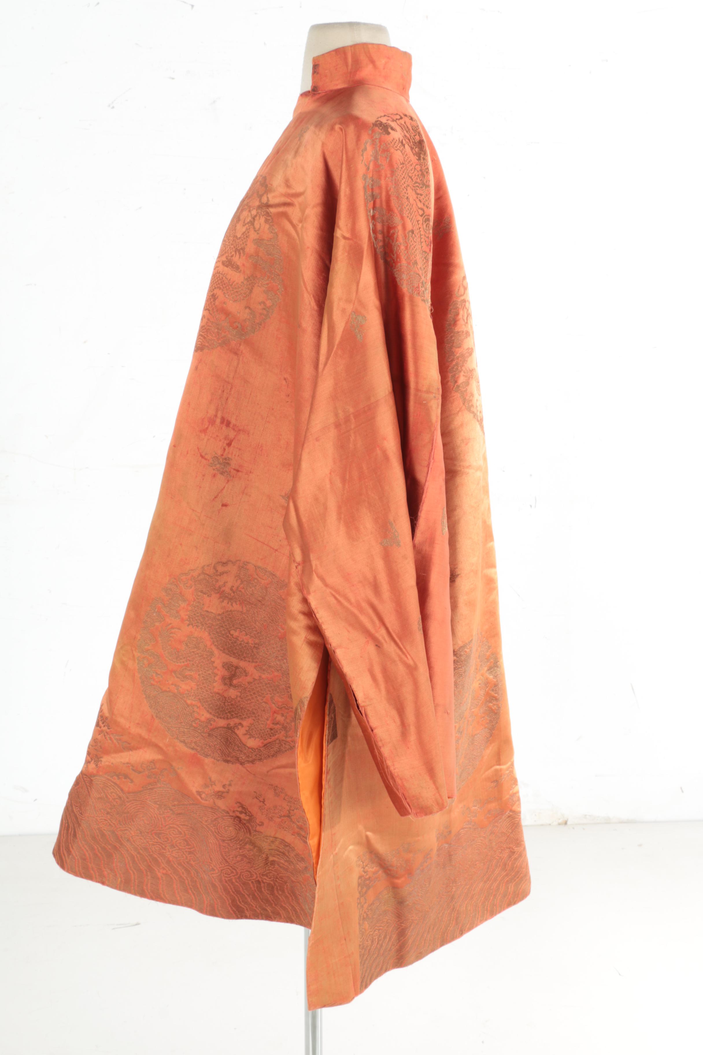 Orange Chinese Changshan Robe