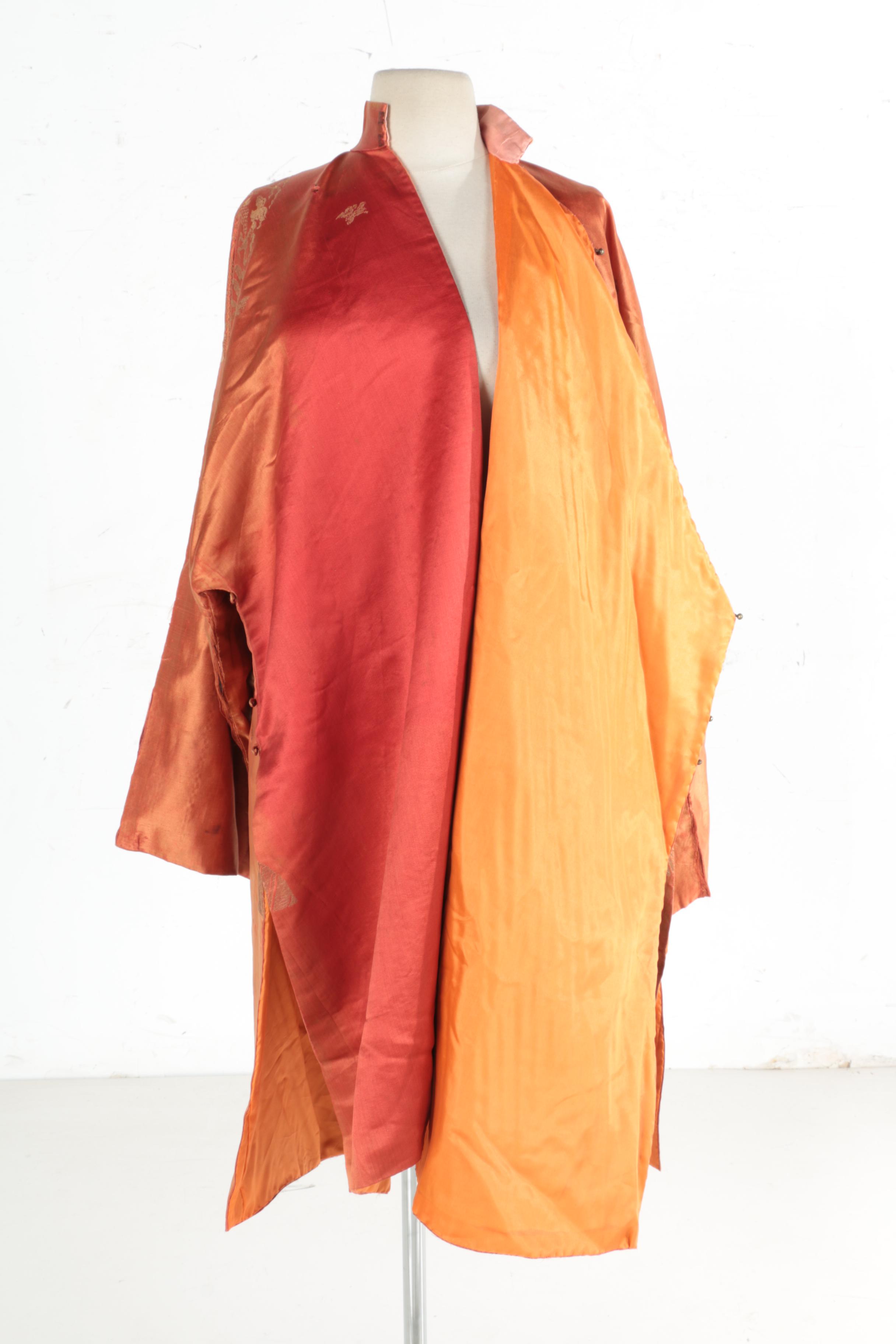 Orange Chinese Changshan Robe