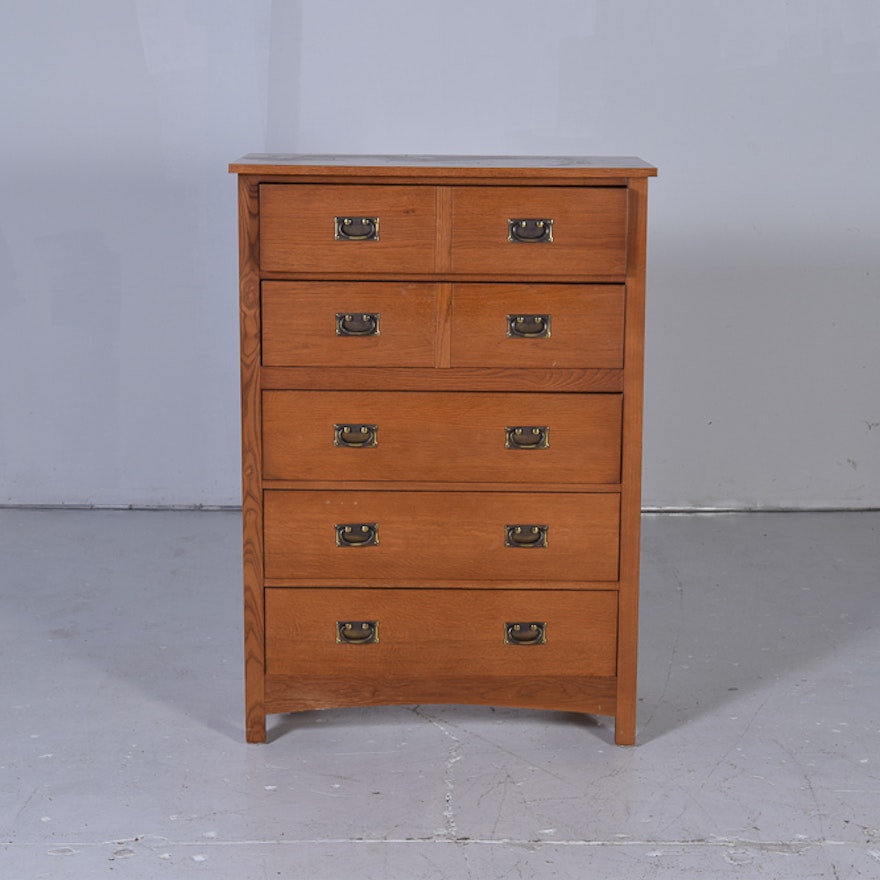 Bassett Furniture Oak Dresser