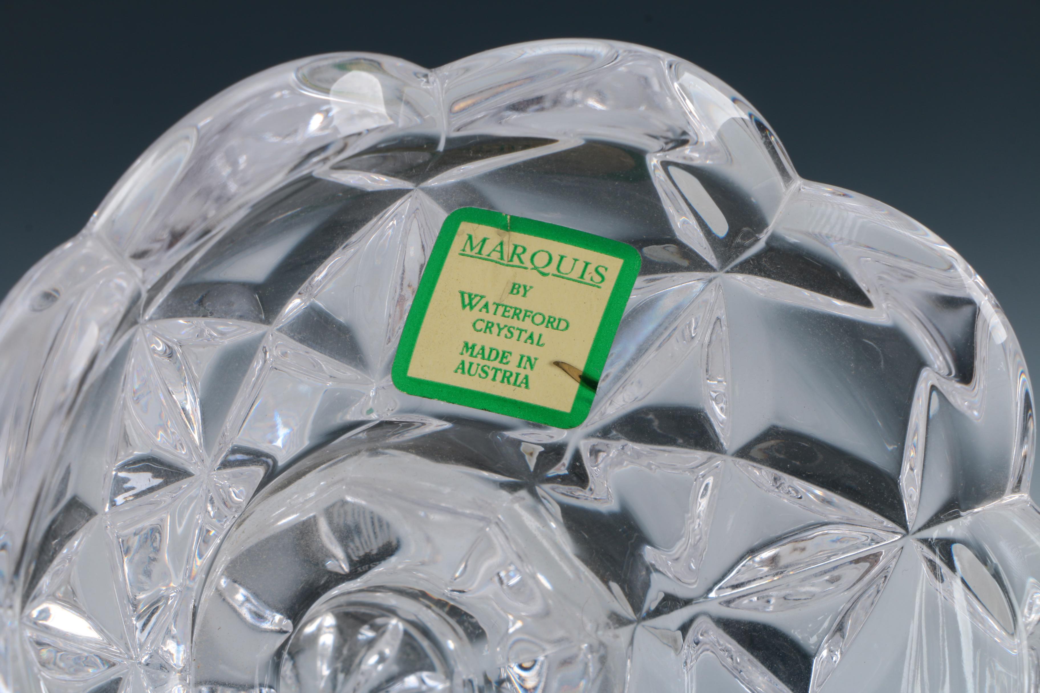 Waterford Crystal Posy Vase and Marquis by Waterford Miniature Footed Bowl