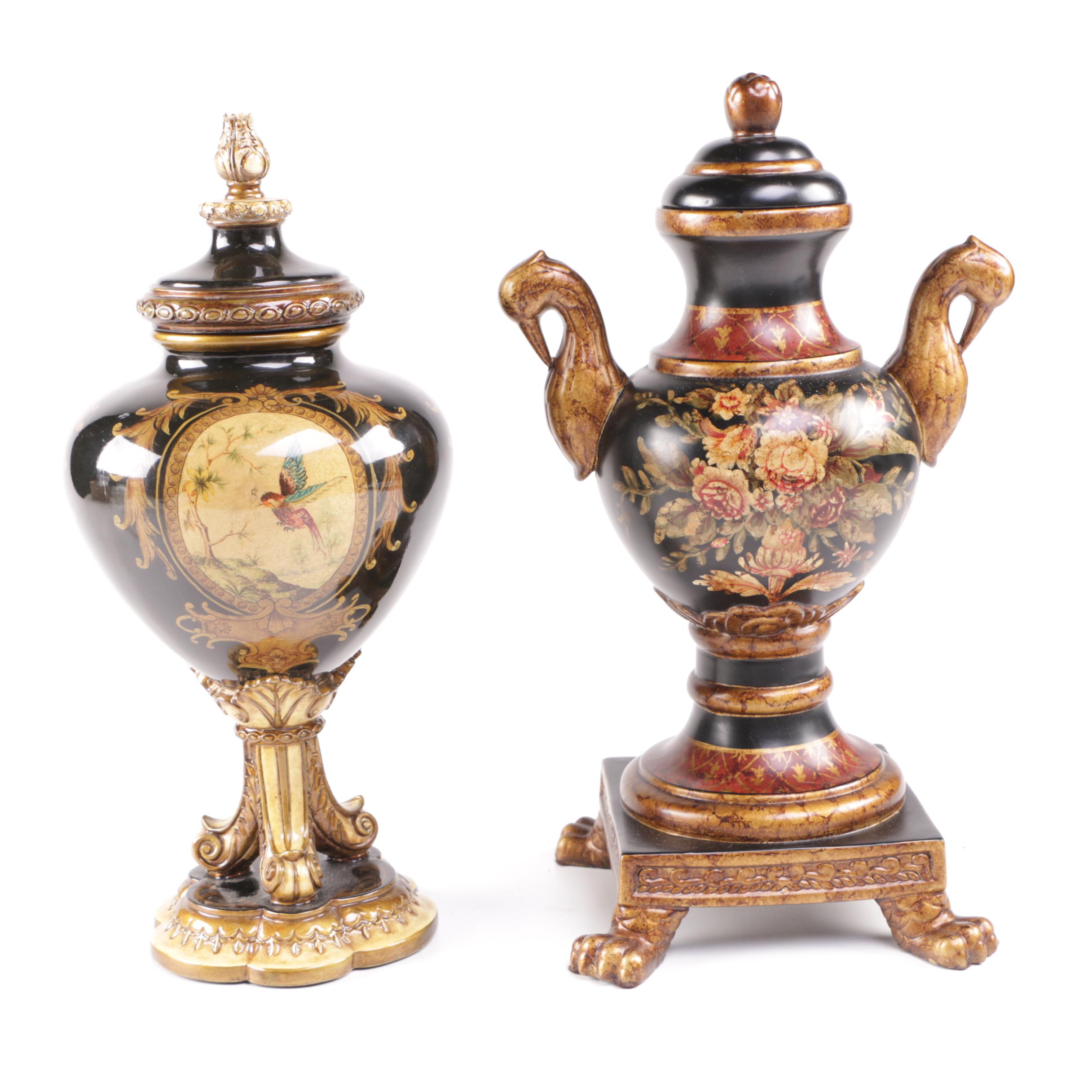 Assorted Victorian Style Decorative Vessels