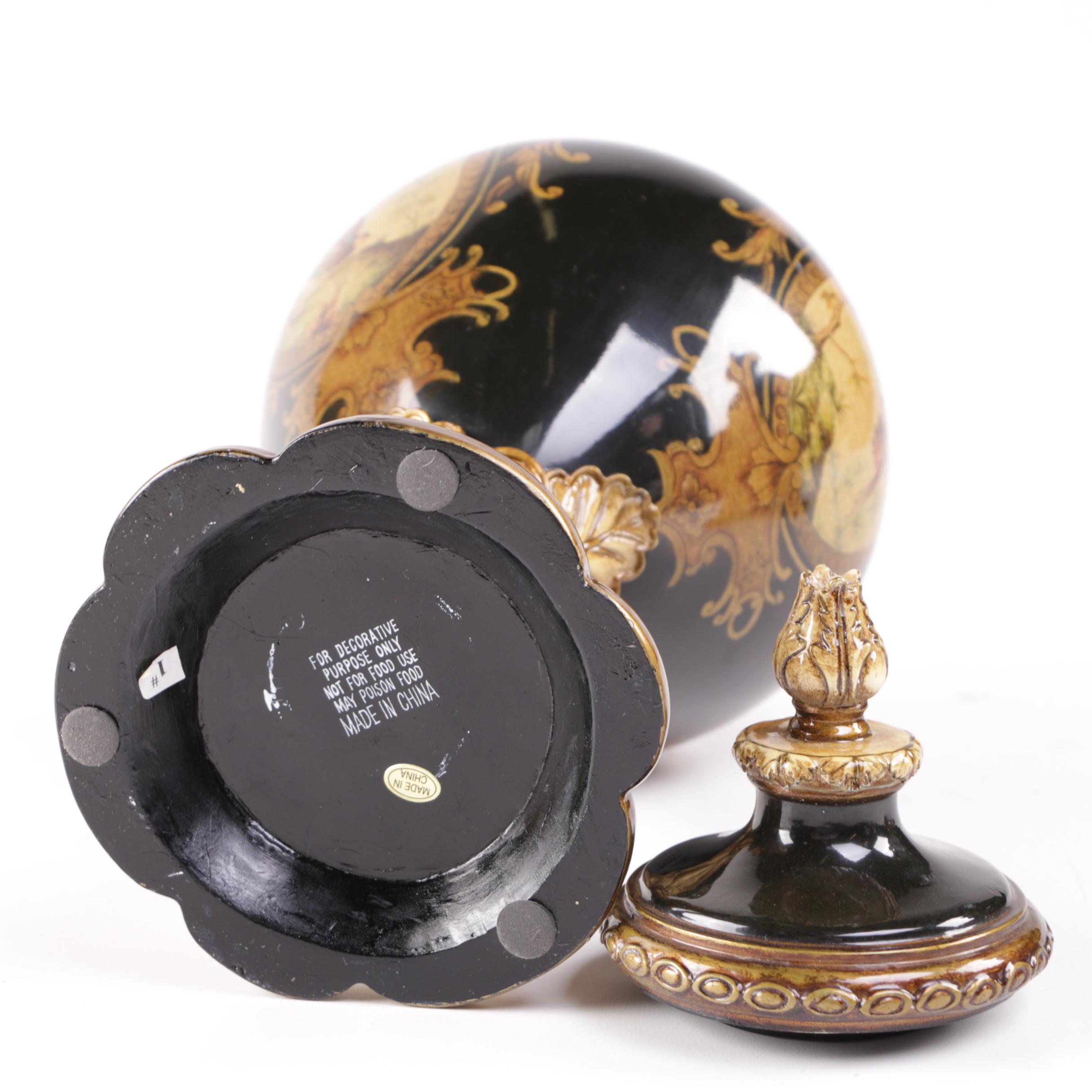 Assorted Victorian Style Decorative Vessels