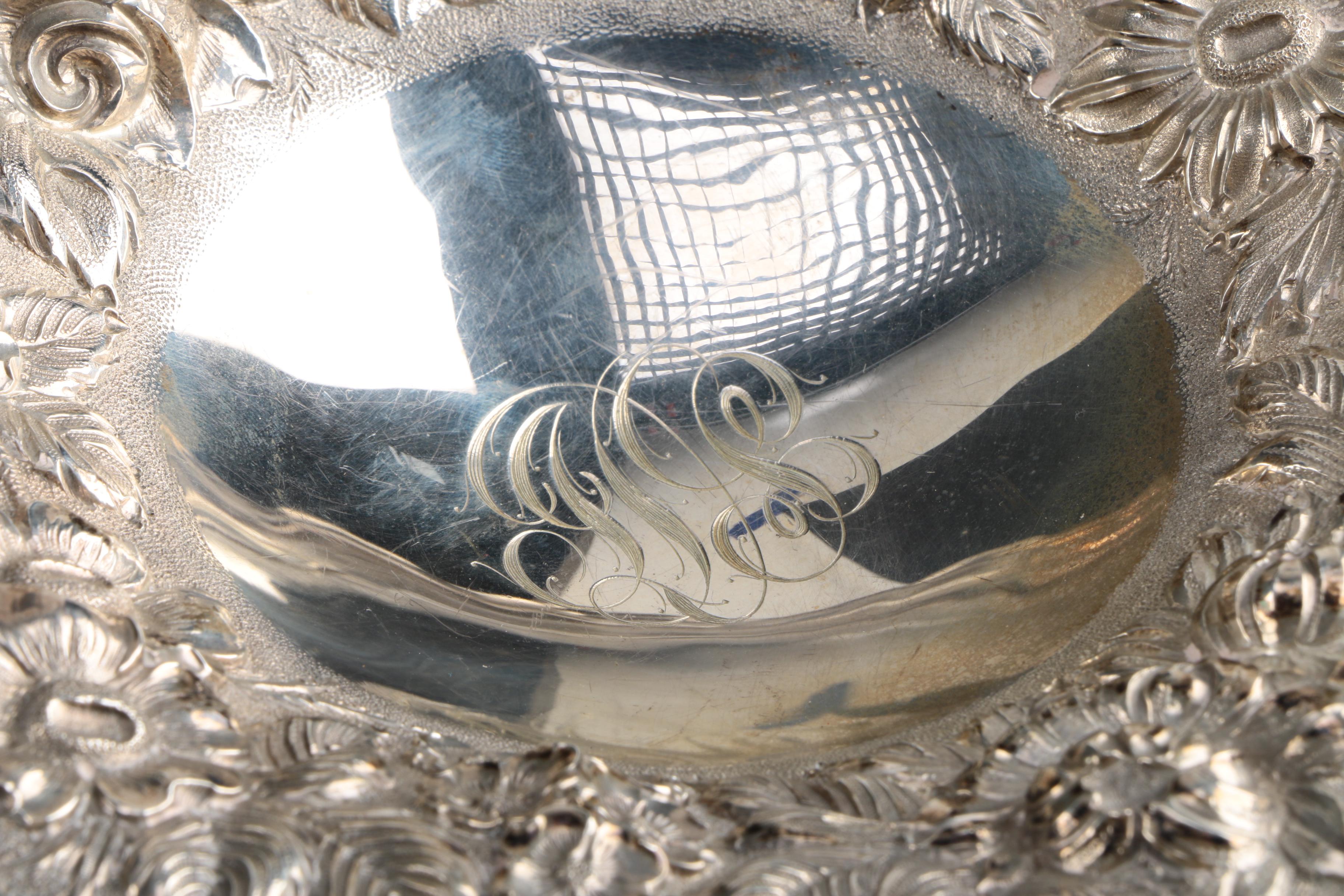 Vintage Kirk - Stieff "Stieff Rose" Repoussé Short Sterling Compote