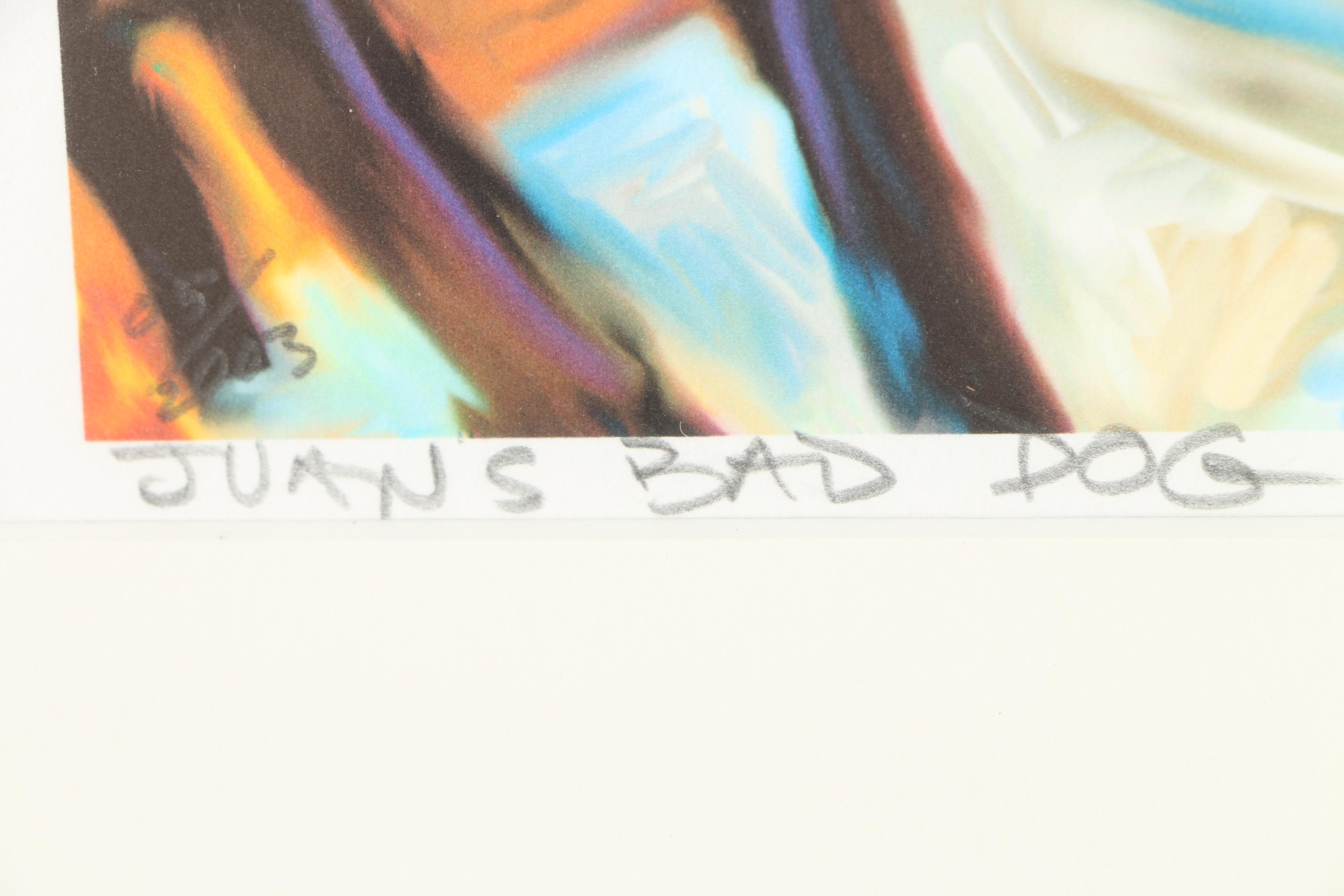 Robert McClintock Signed Limited Edition Giclee on Paper "Juan's Bad Dog"