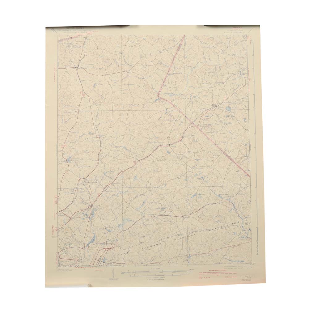 Vintage Topographical Maps of South Carolina