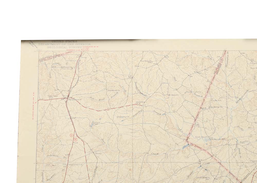 Vintage Topographical Maps of South Carolina