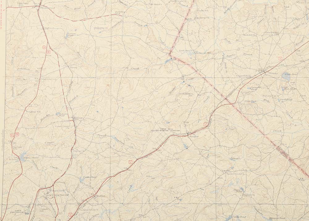 Vintage Topographical Maps of South Carolina