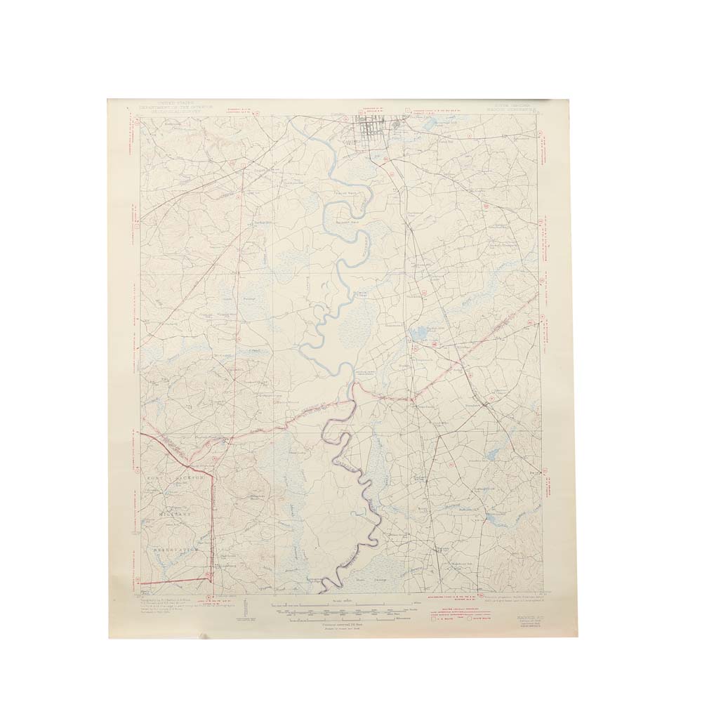 Vintage Topographical Maps of South Carolina