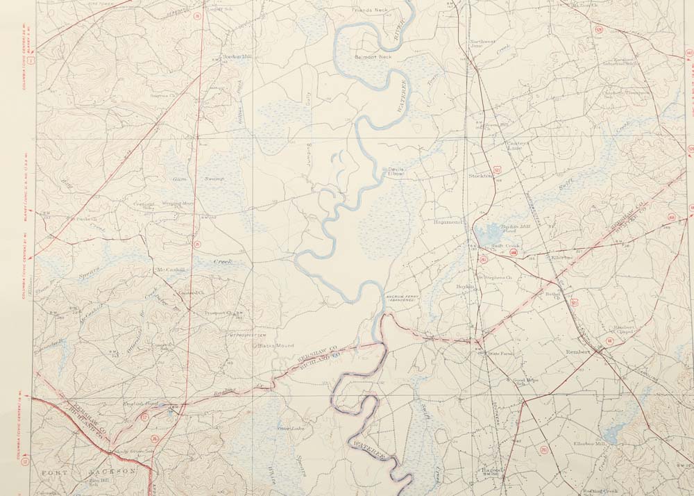 Vintage Topographical Maps of South Carolina