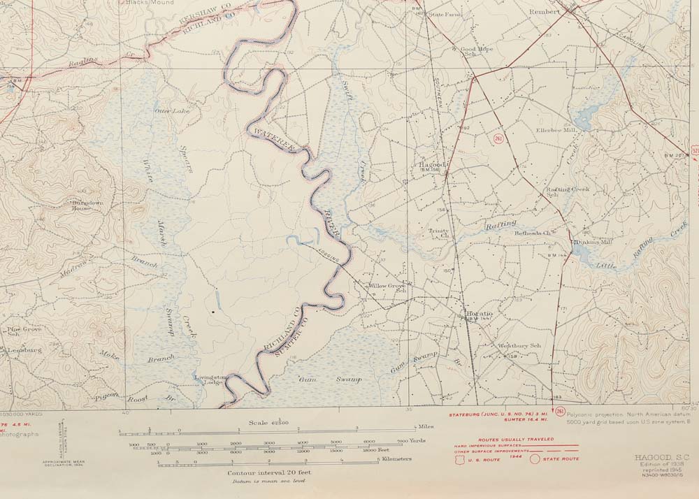 Vintage Topographical Maps of South Carolina