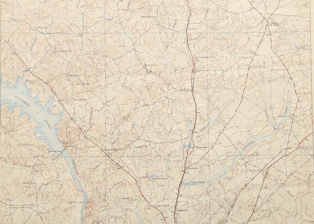 Vintage Topographical Maps of South Carolina