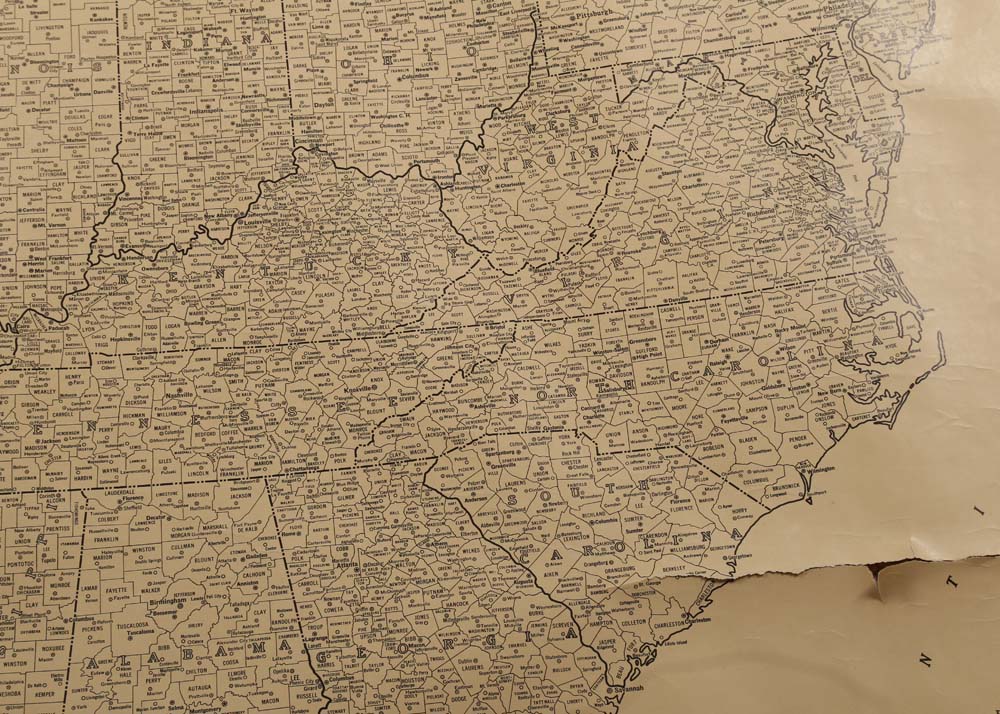 Vintage Rand-McNally Map