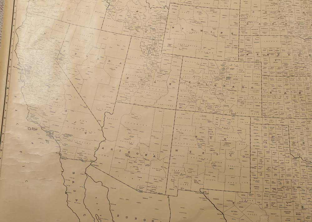 Vintage Rand-McNally Map