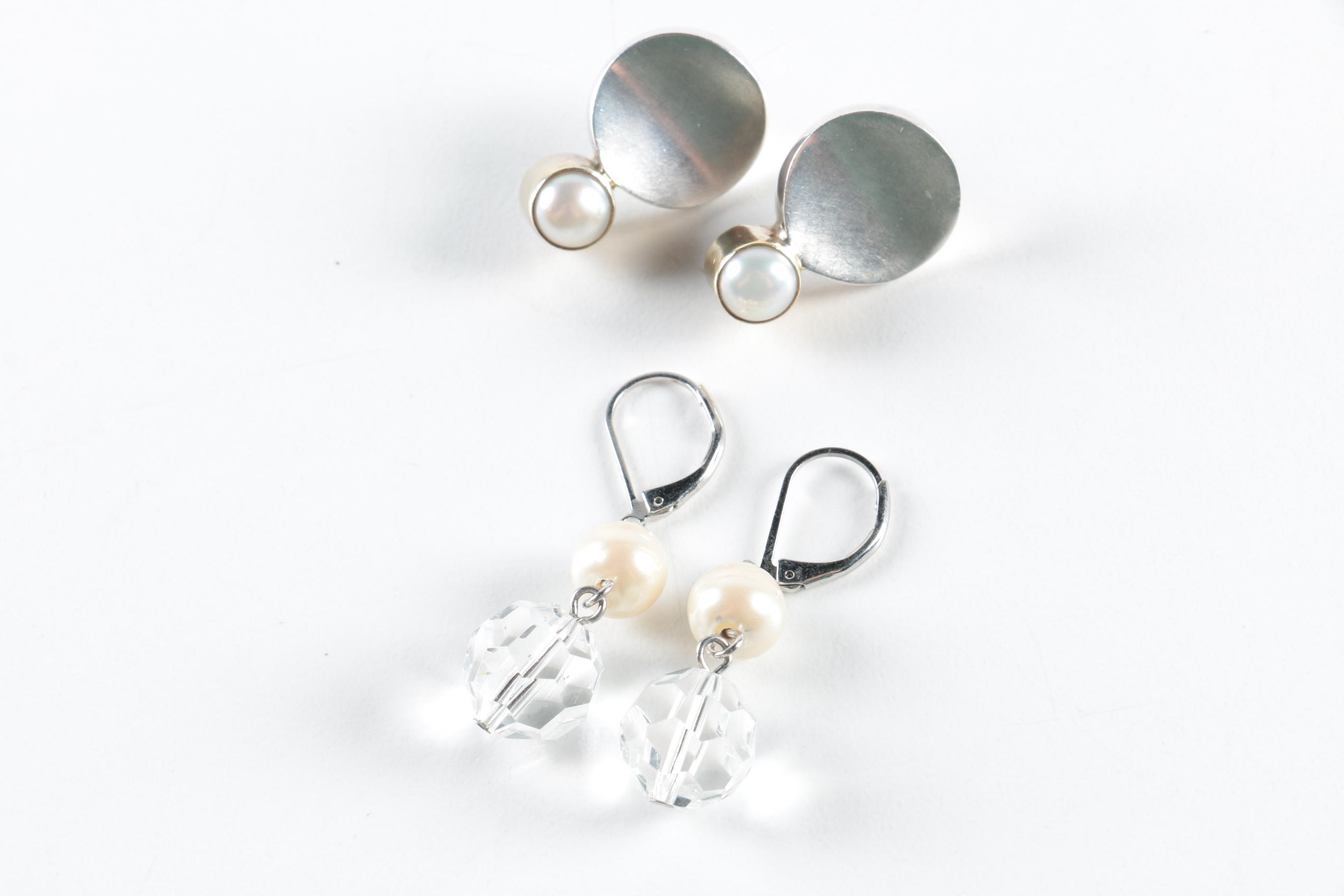 Assorted Costume Jewelry Including Faux Pearl Pieces