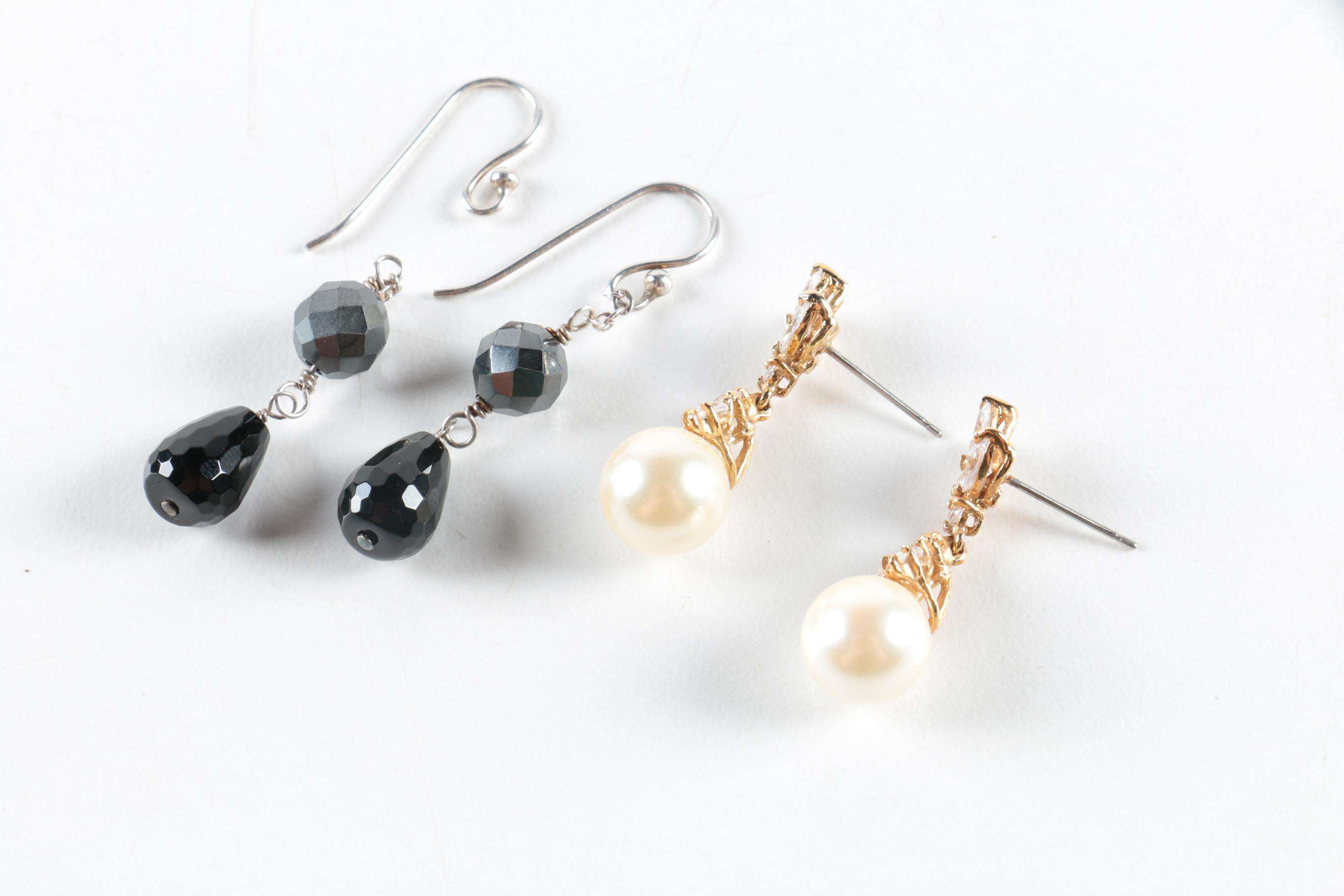 Assorted Costume Jewelry Including Faux Pearl Pieces