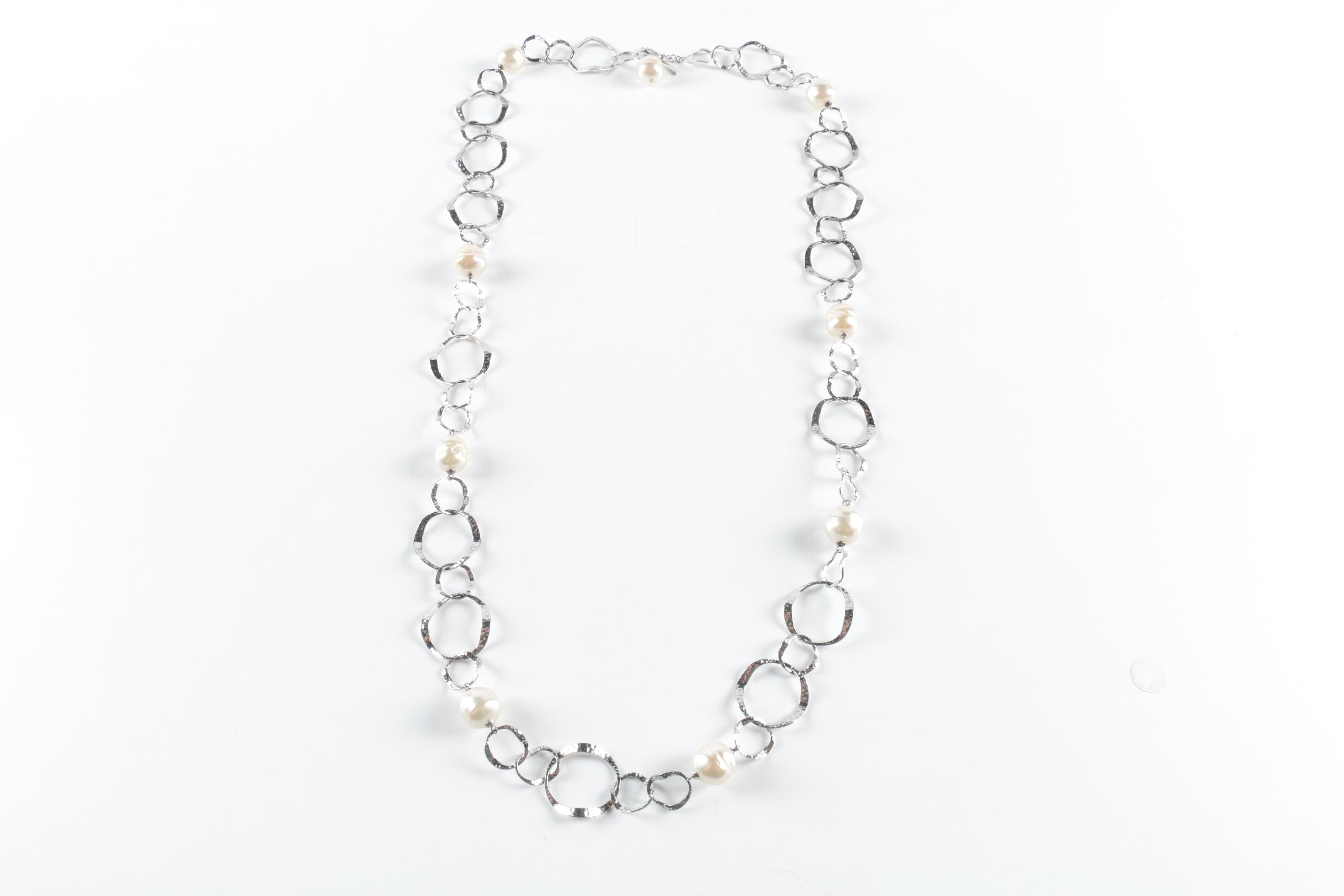 Assorted Costume Jewelry Including Faux Pearl Pieces