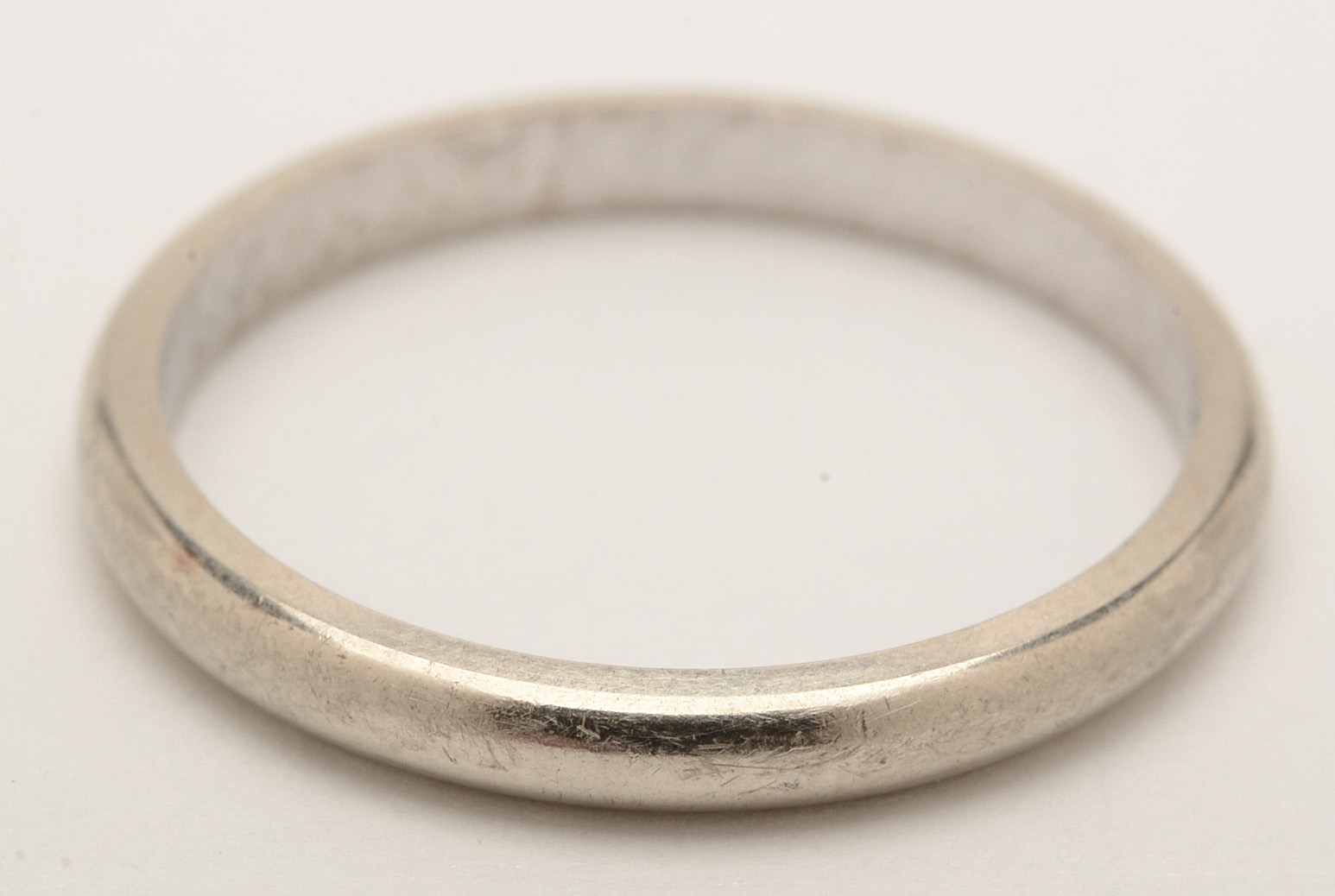 14K White Gold Six-Prong Setting and Band