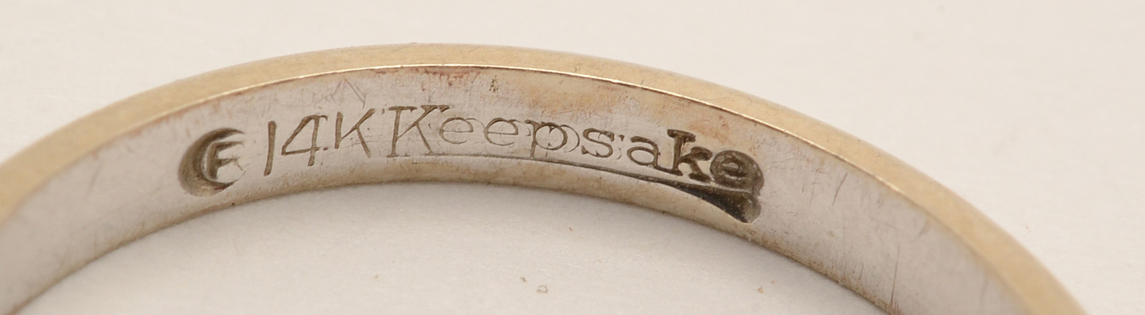 14K White Gold Six-Prong Setting and Band