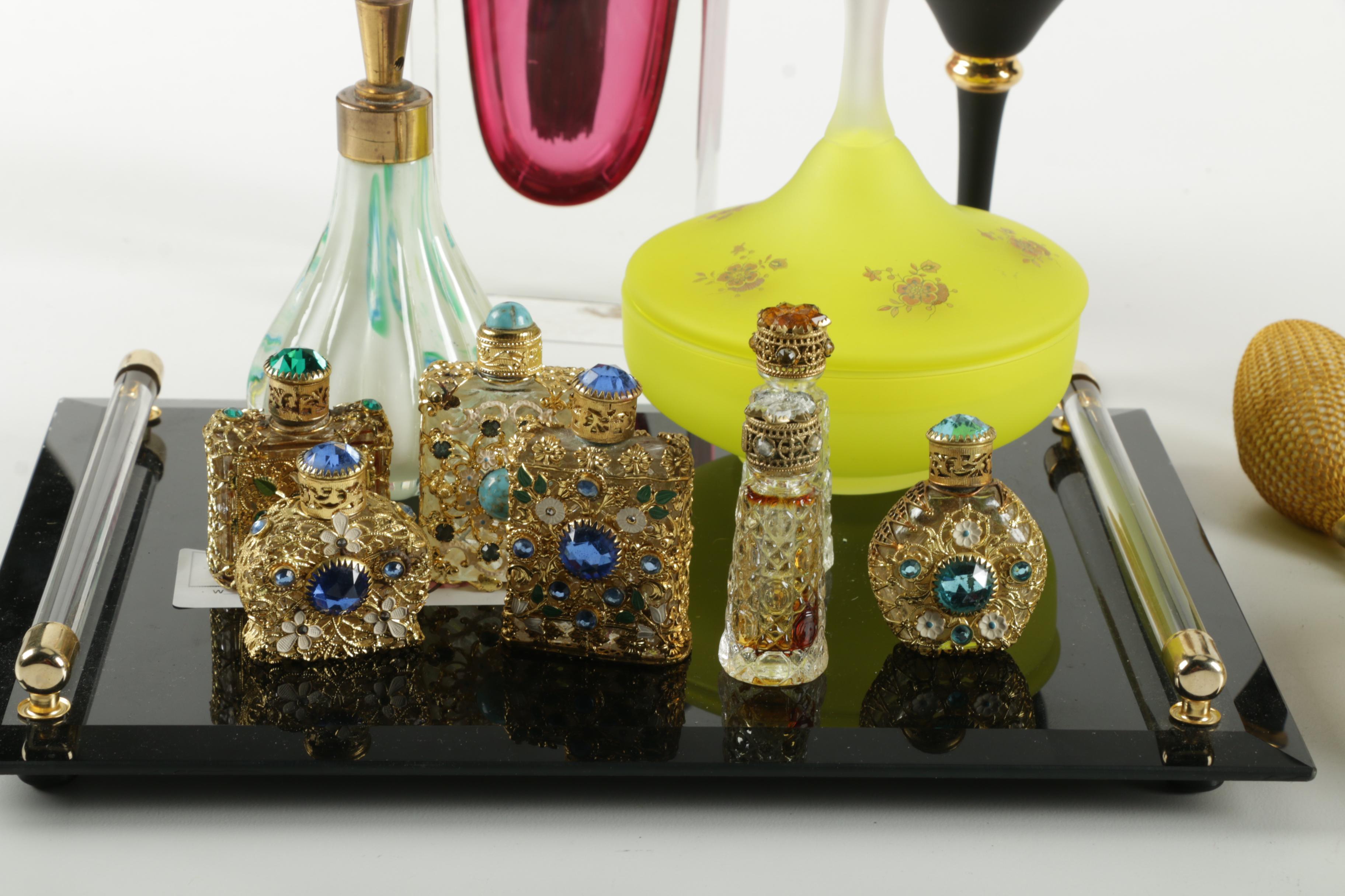 Vintage Scent Bottles and Vanity Items