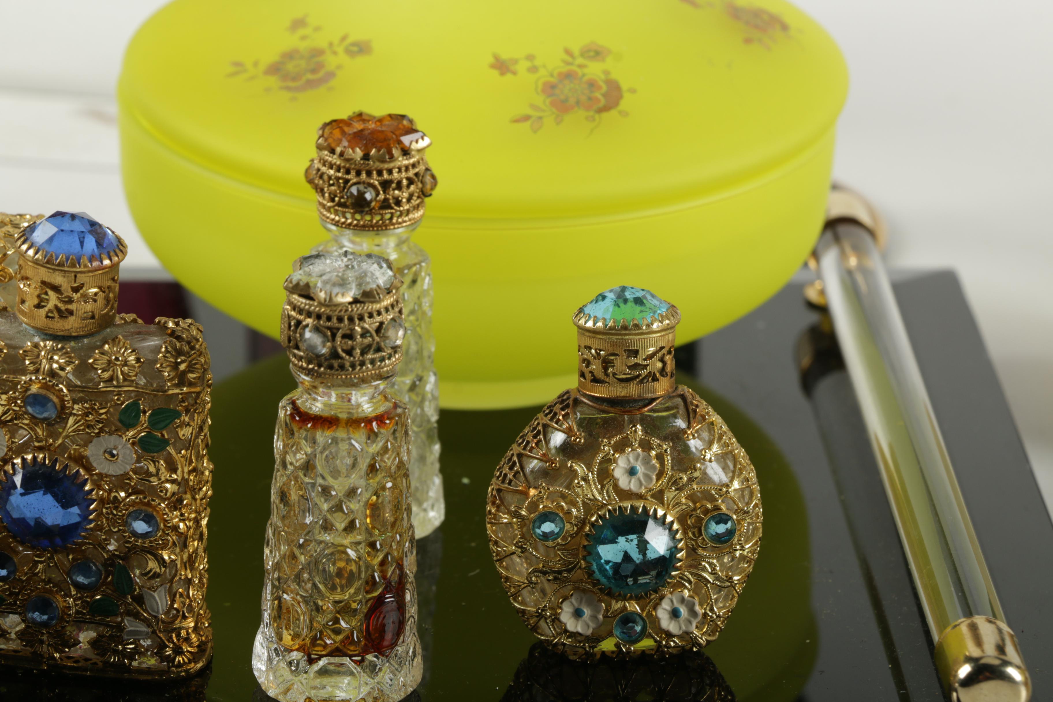 Vintage Scent Bottles and Vanity Items