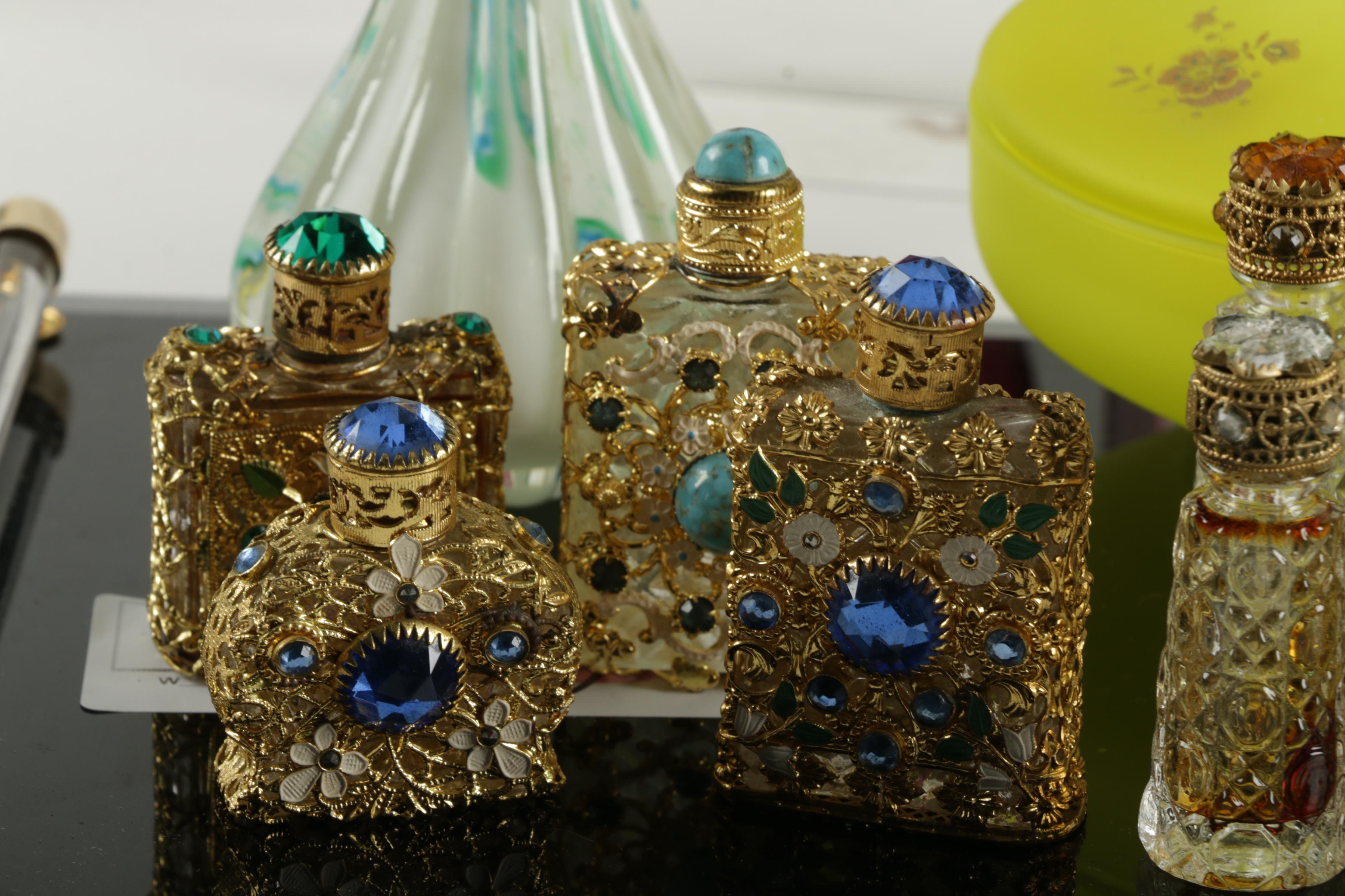 Vintage Scent Bottles and Vanity Items