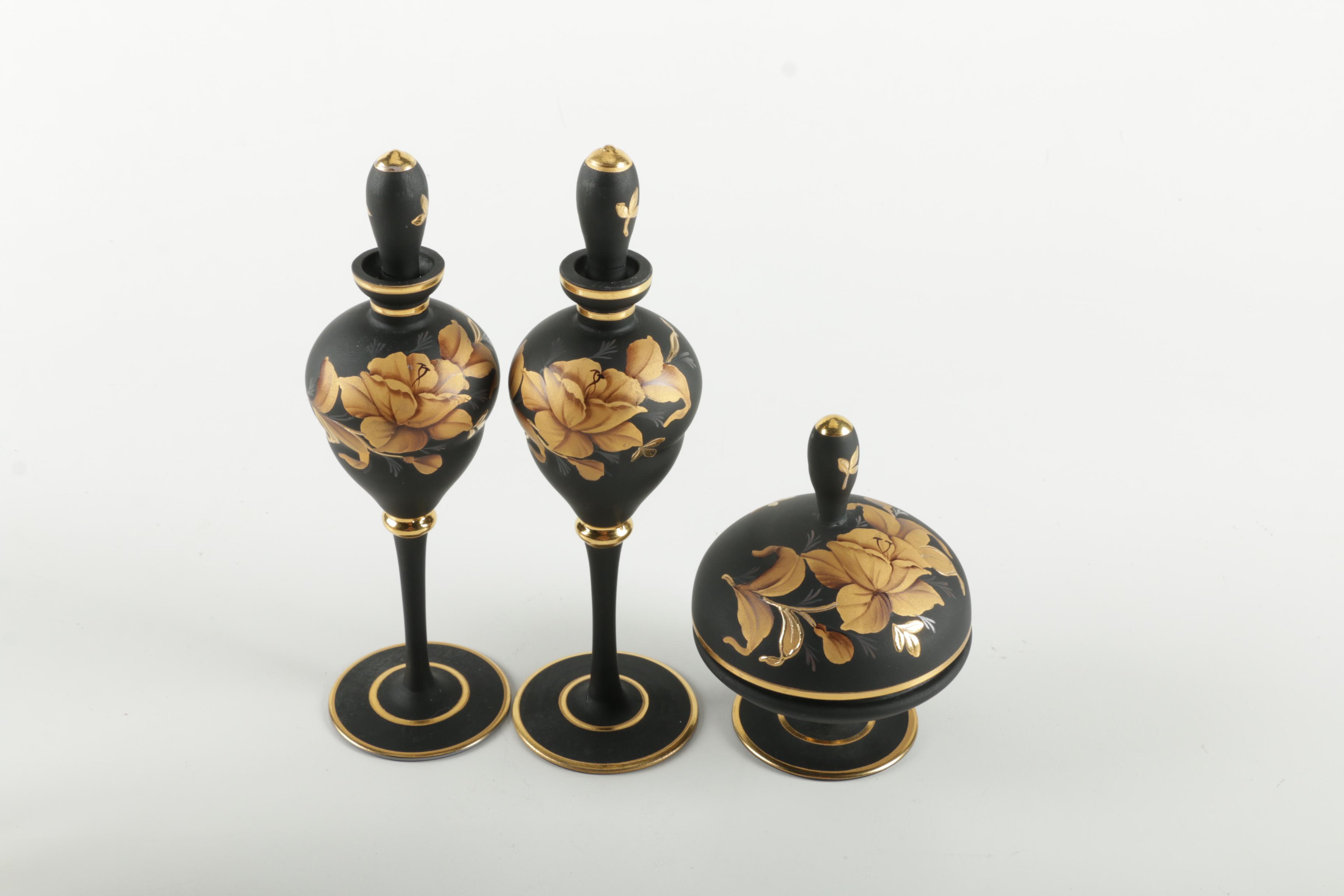 Vintage Scent Bottles and Vanity Items