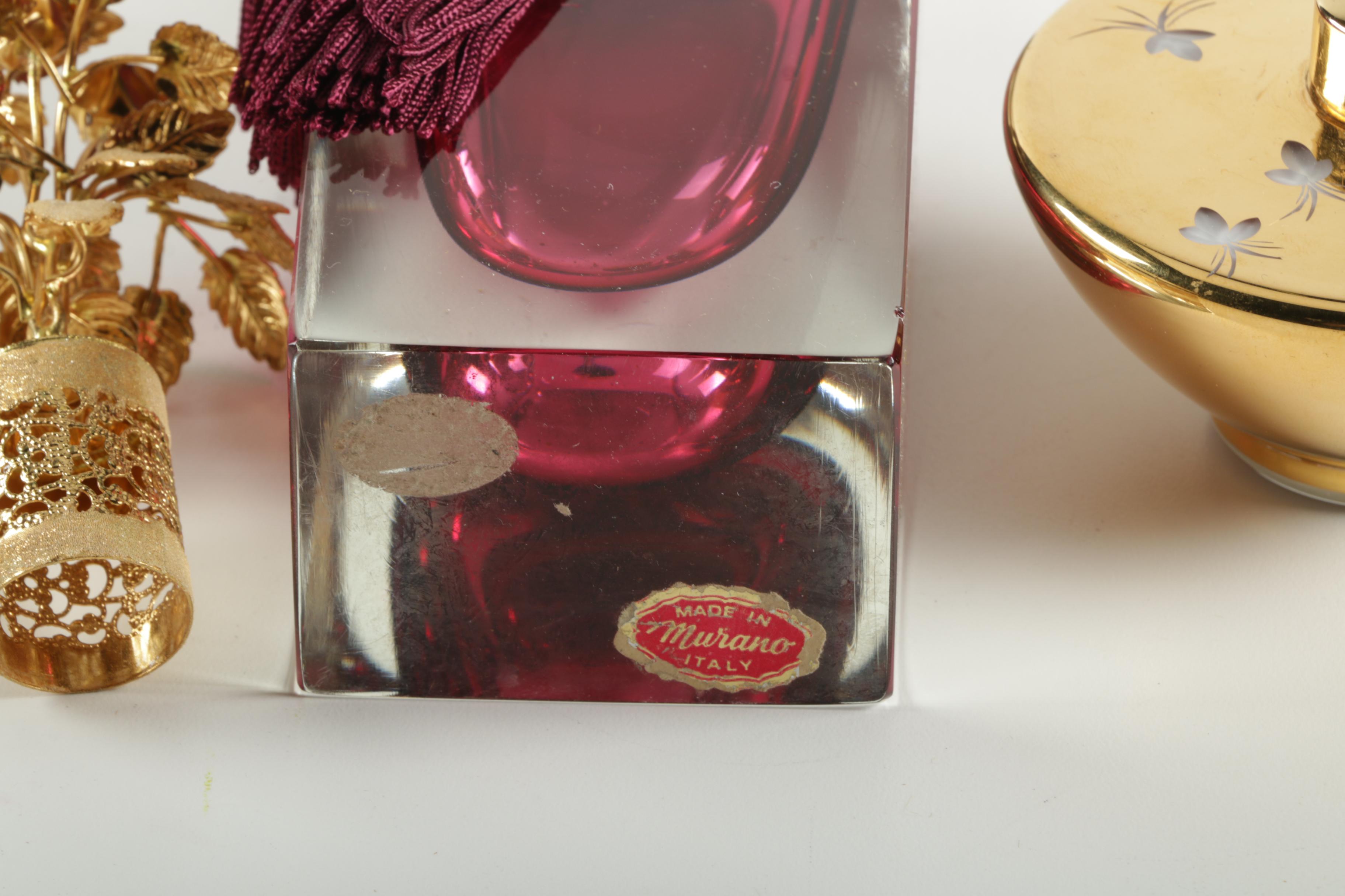 Vintage Scent Bottles and Vanity Items