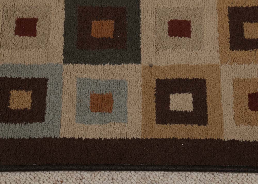 "Modern Squares" Machine Made Area Rug