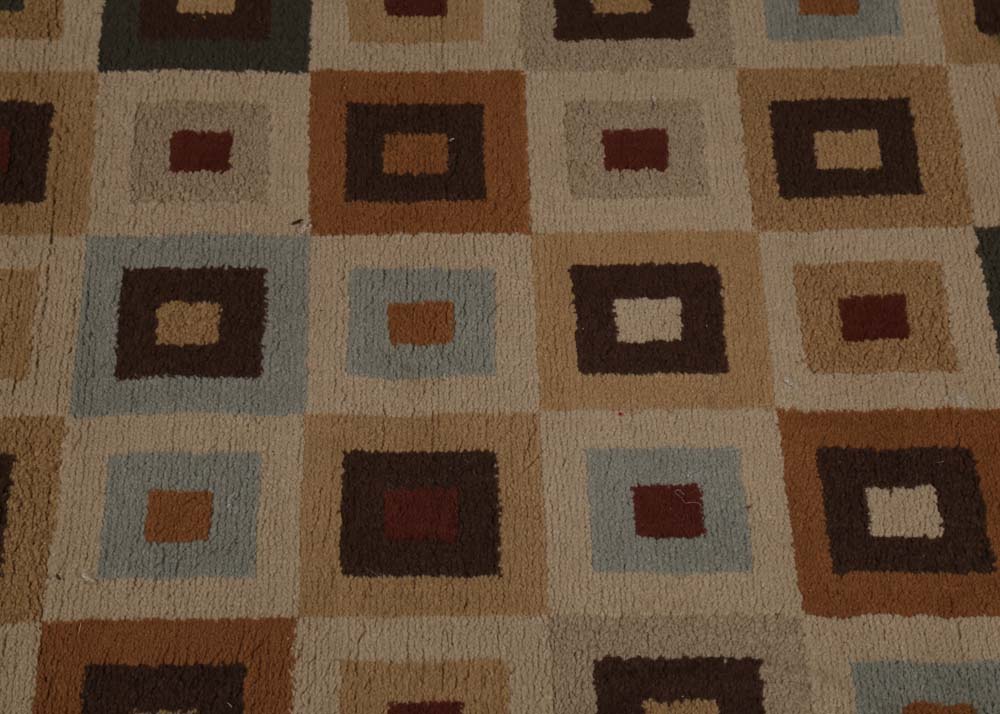 "Modern Squares" Machine Made Area Rug