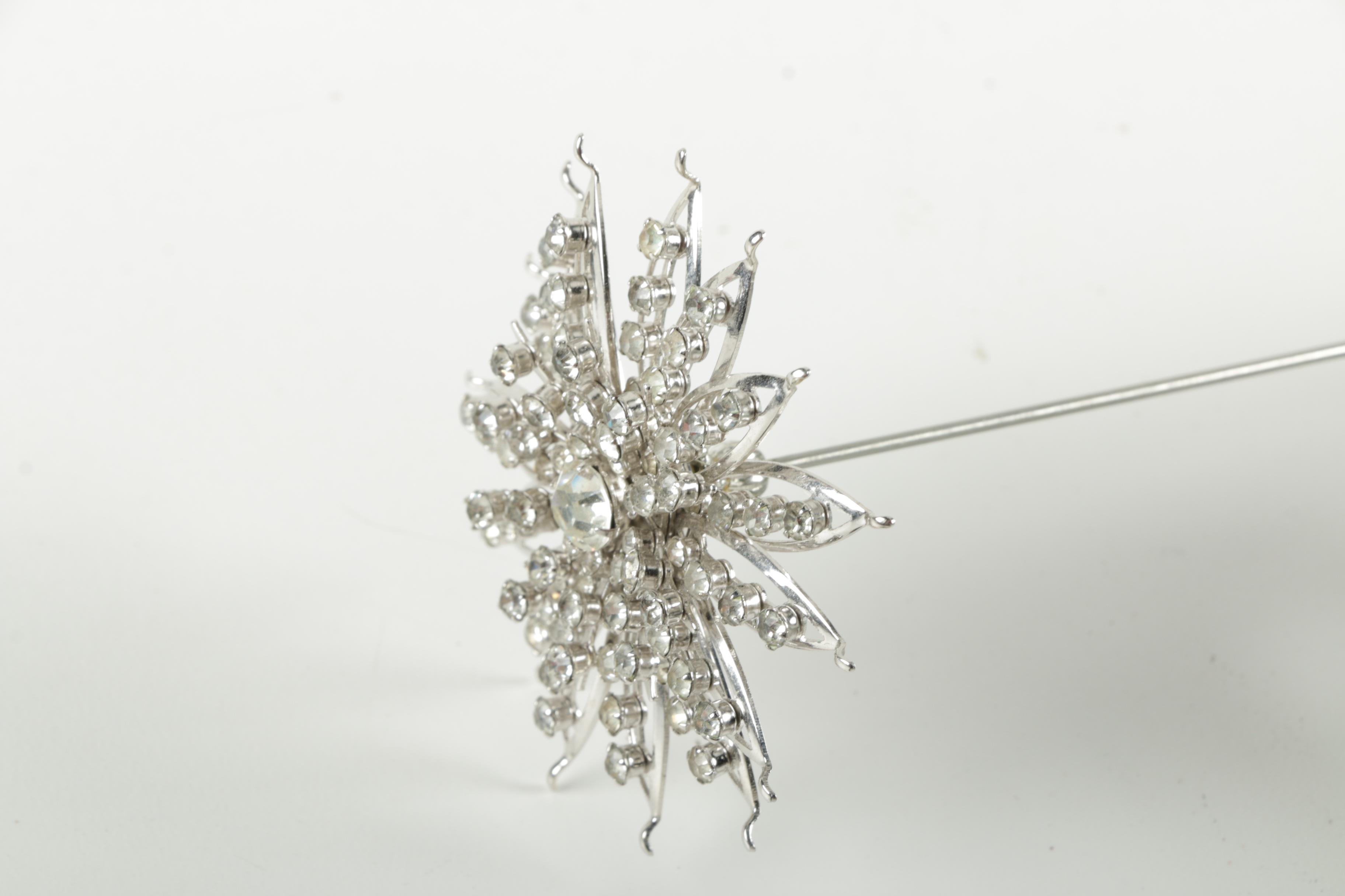 Ornate Mirrored Tray with Assorted Hat Pins