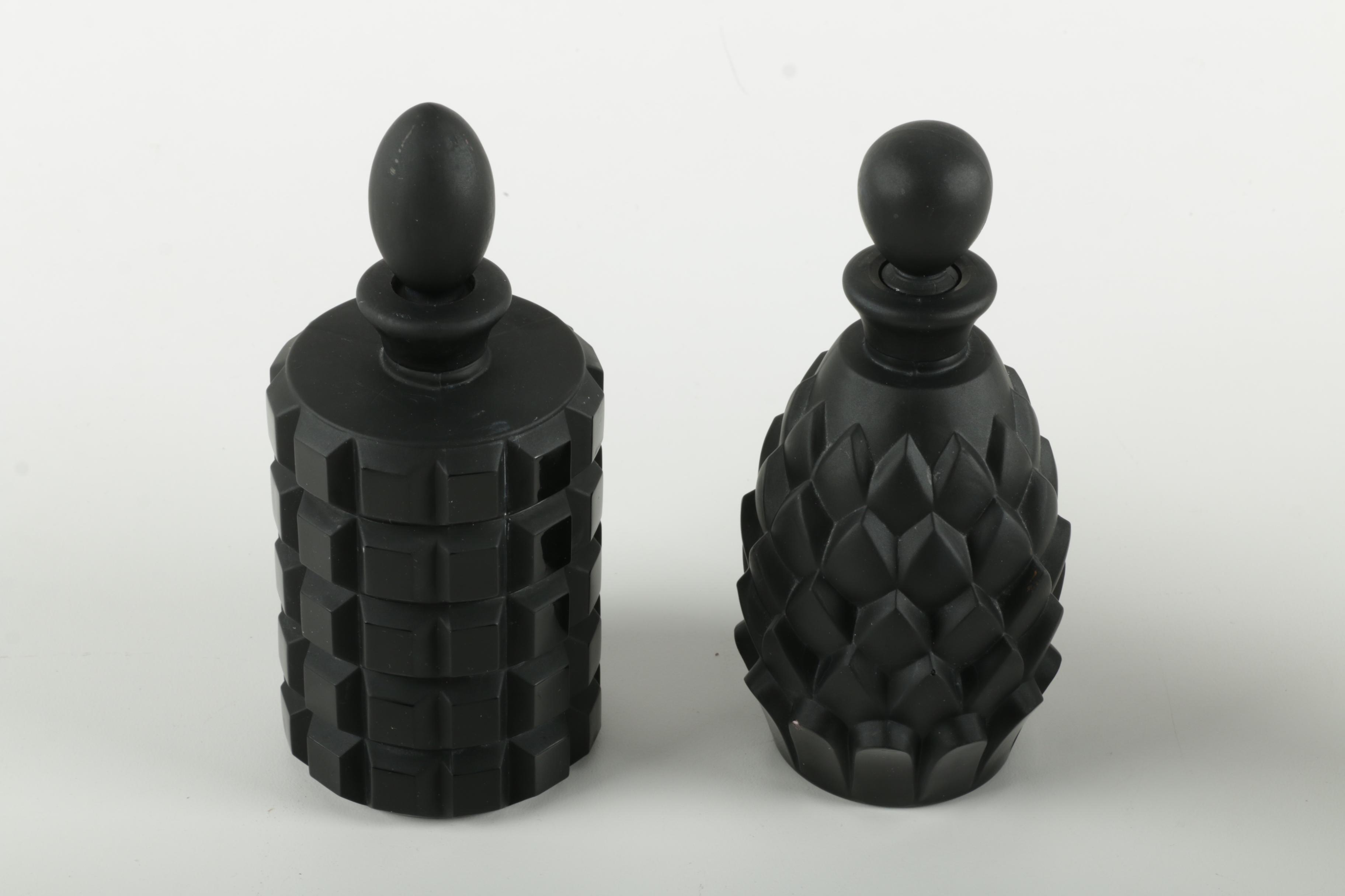 Black Decor Including Vases