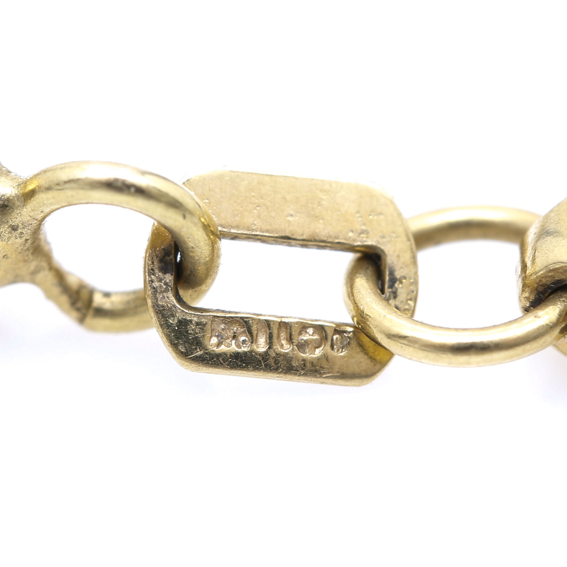 Milor 18K Yellow Gold Multi-Strand Station Bracelet