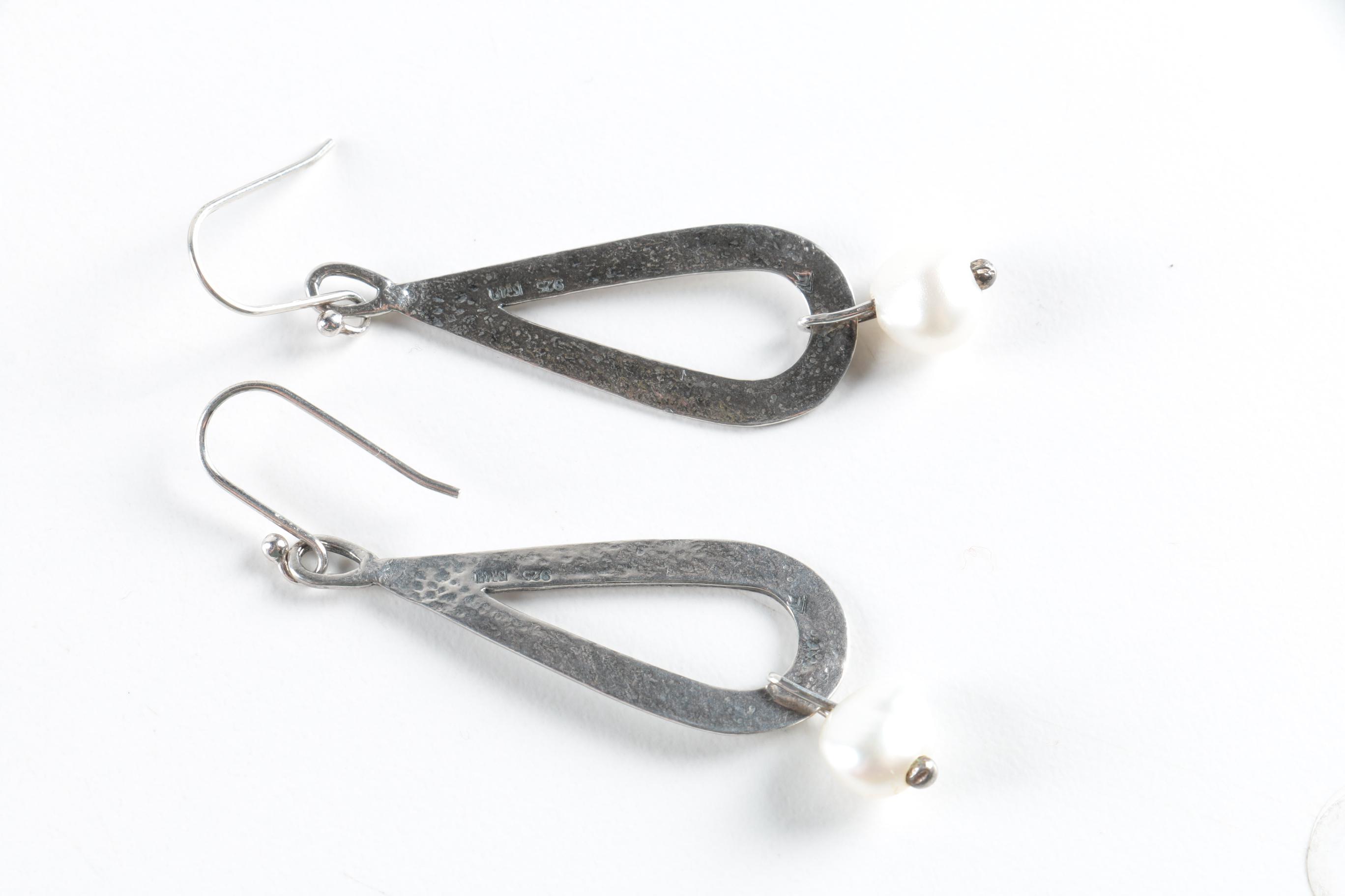 Assorted Sterling Silver Jewelry with Gemstones and Diamonds