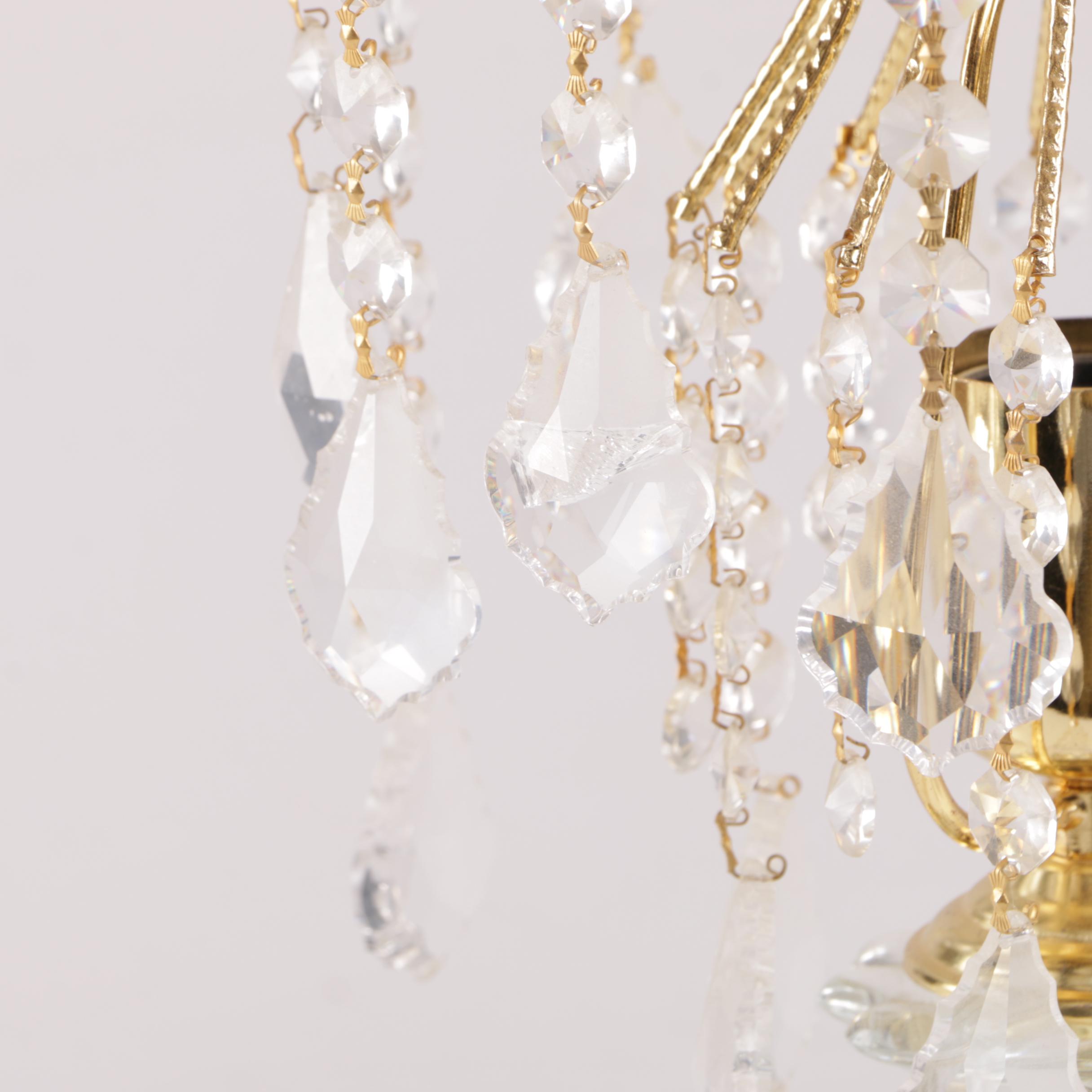 Crystal Chandelier Drop Table Lamp