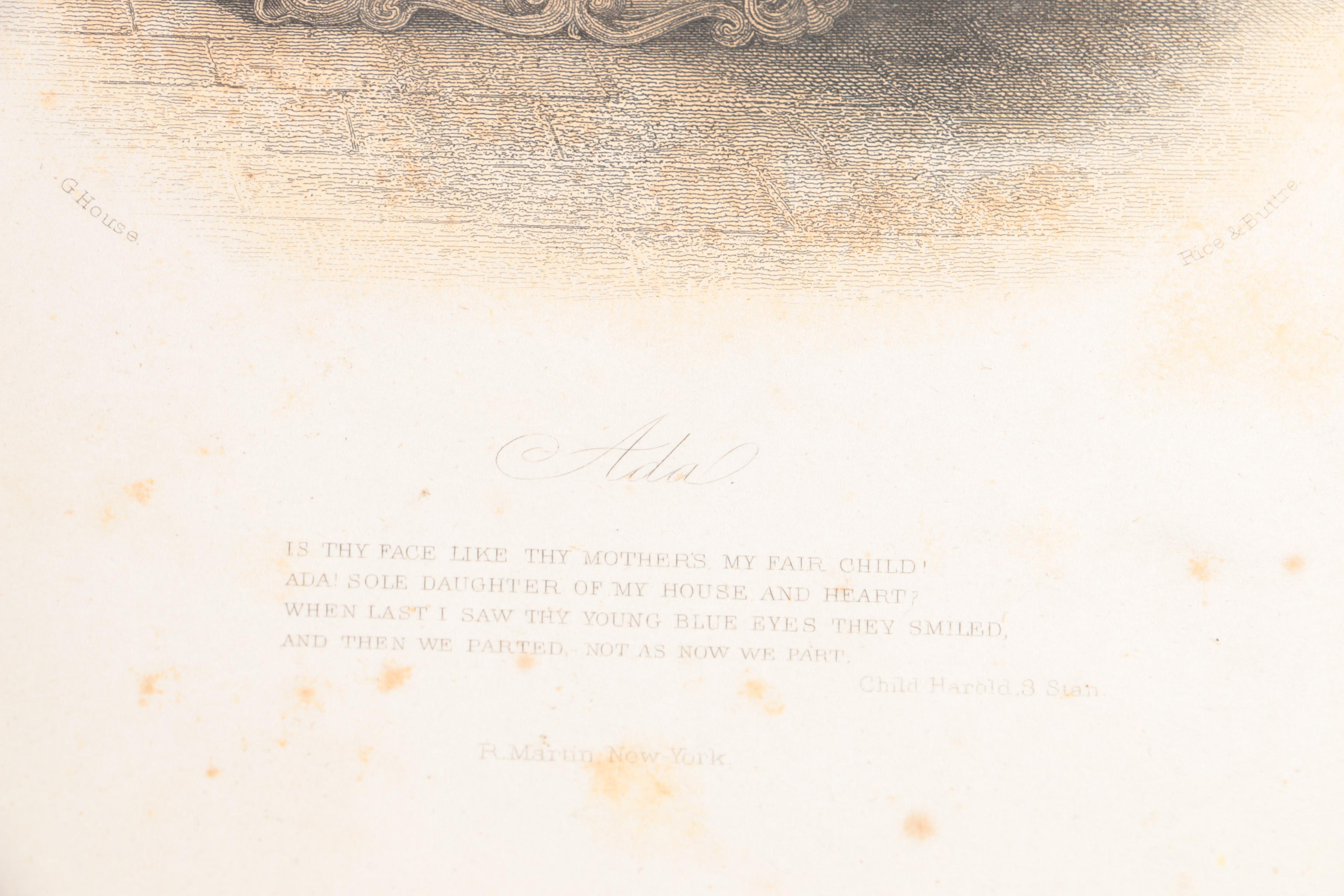 1849 "The Byron Gallery of Engravings" Illustrations of Lord Byron's Poetry