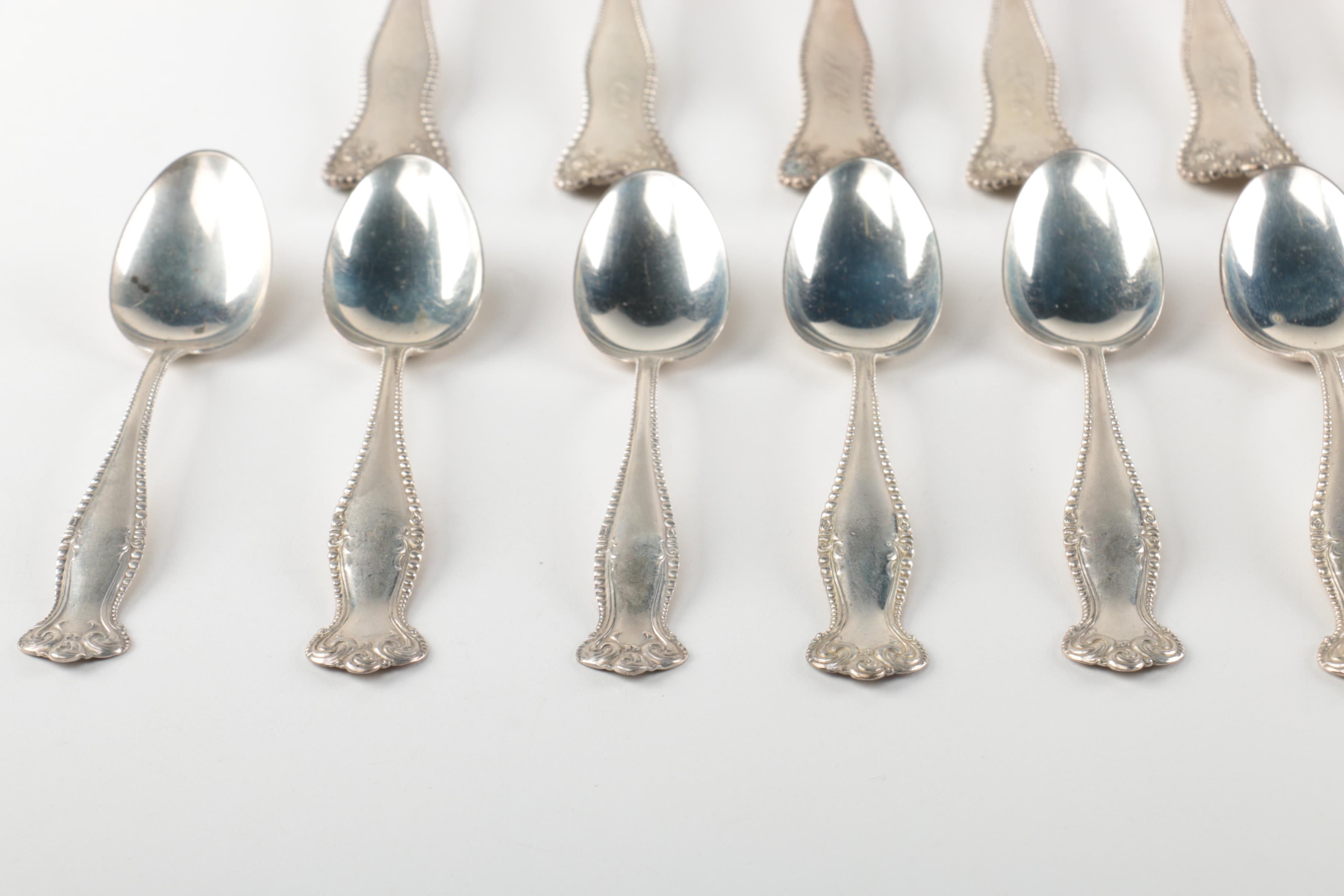 Assorted Sterling Silver Flatware Featuring Gorham