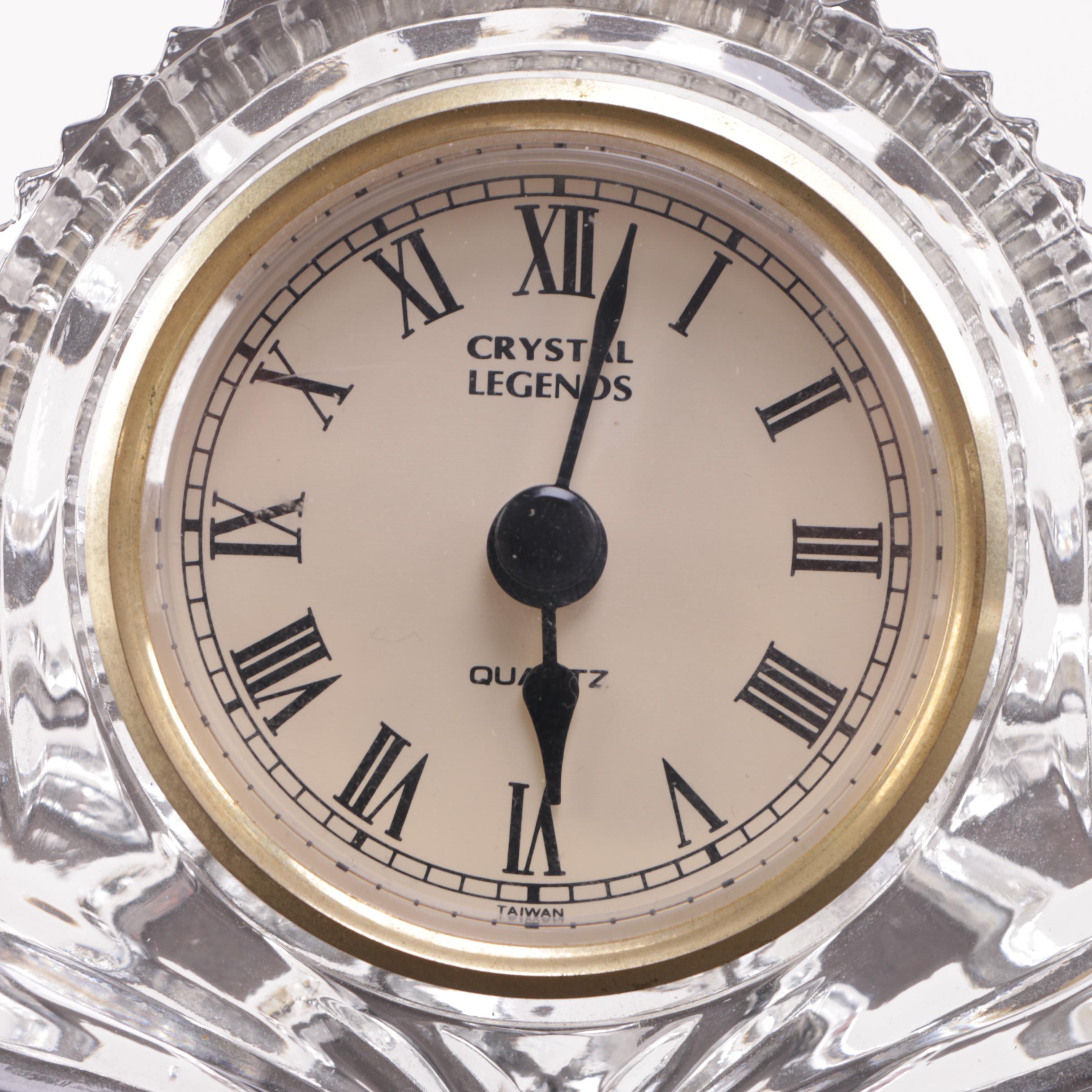 Godinger "Crystal Legends" Accent Clock