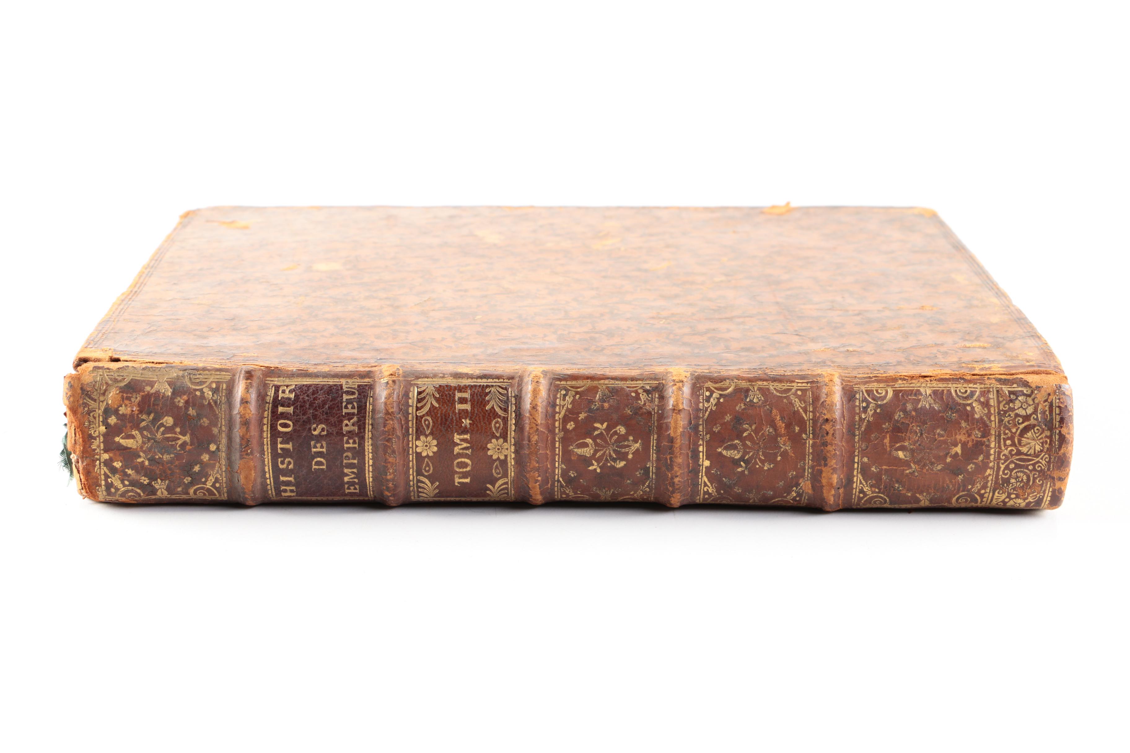 1751 Volume II "Histoire des Empereurs Romains" by Crevier