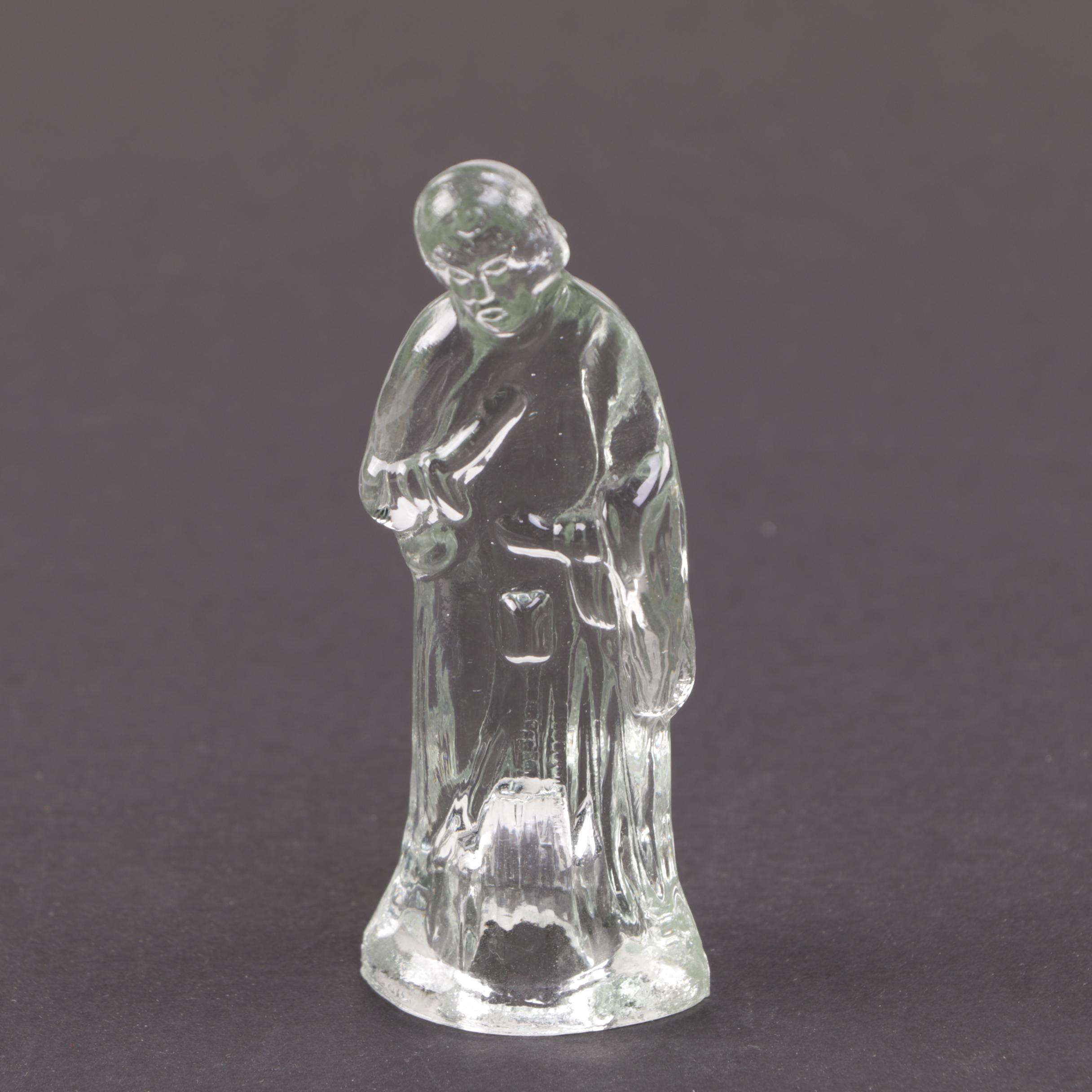 Glass Nativity Figurine Set
