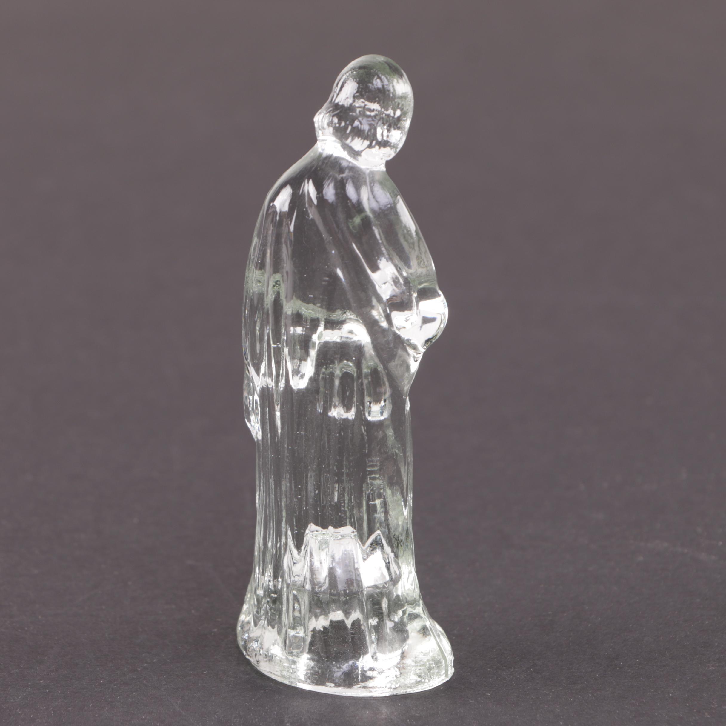 Glass Nativity Figurine Set