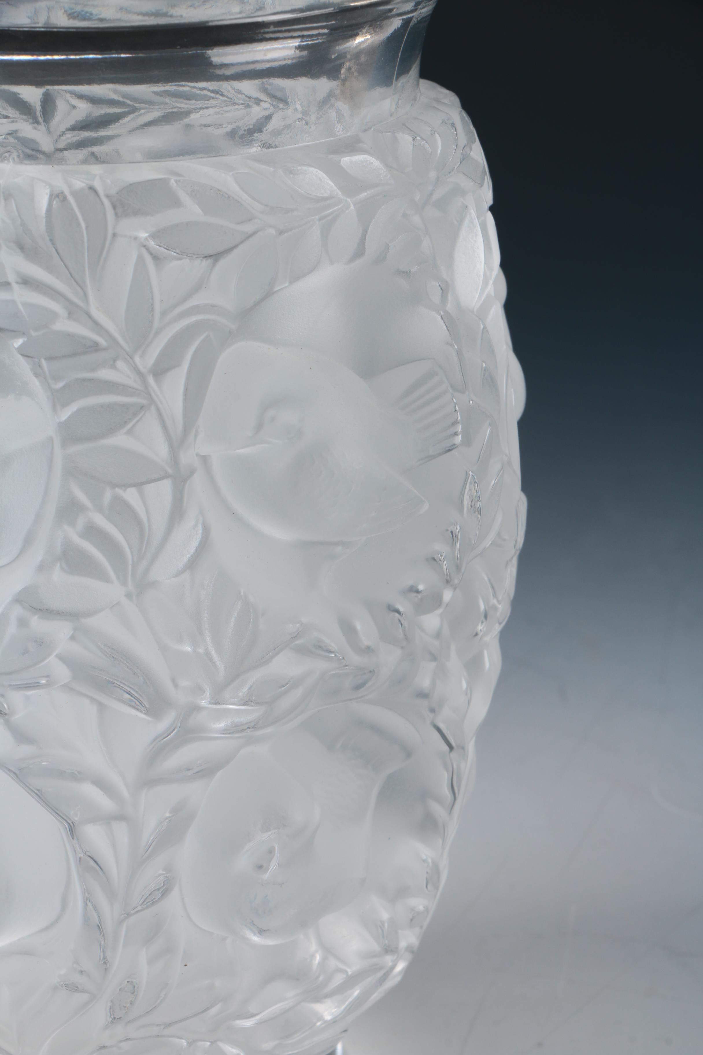 Lalique "Bagatelle" Crystal Vase
