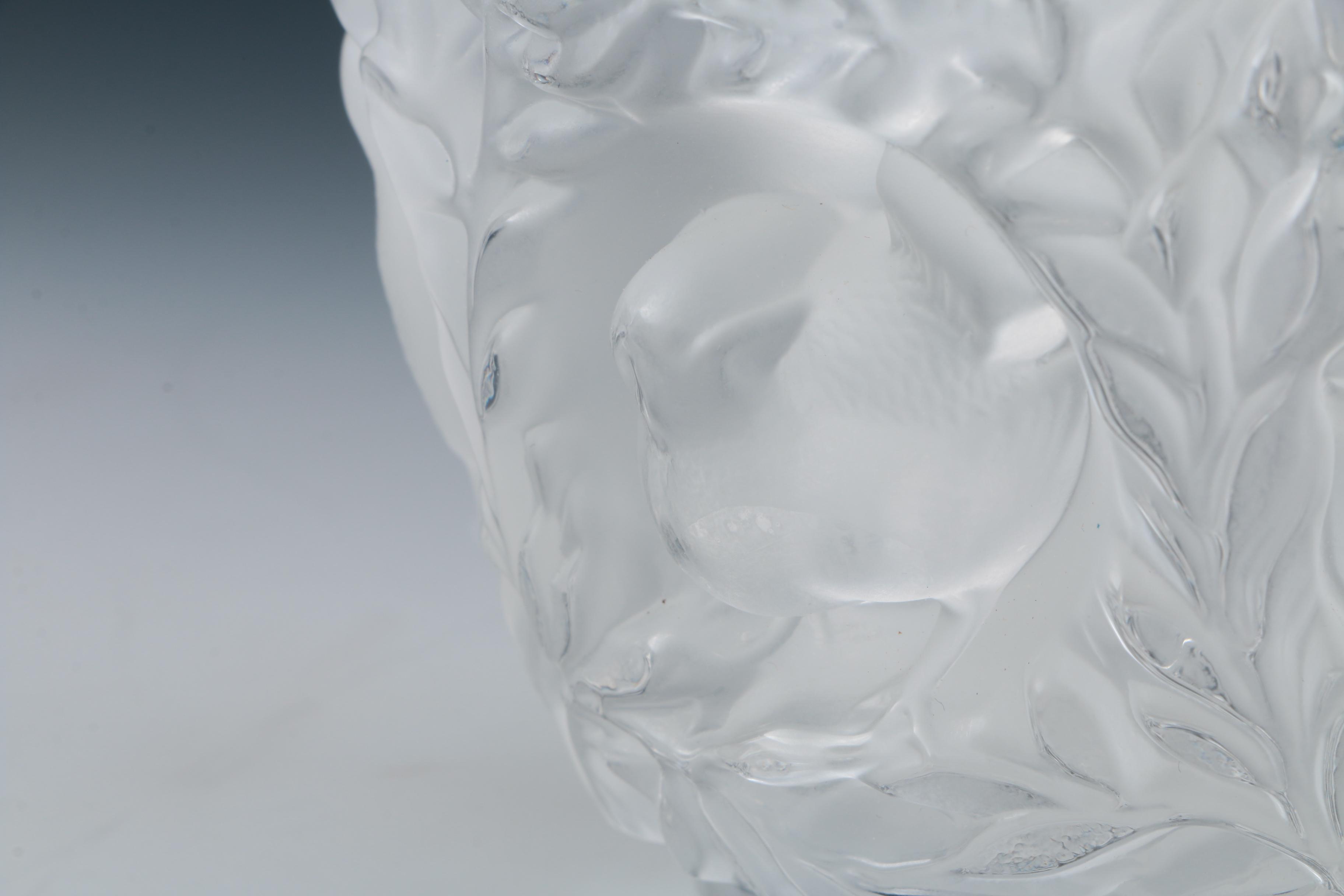 Lalique "Bagatelle" Crystal Vase