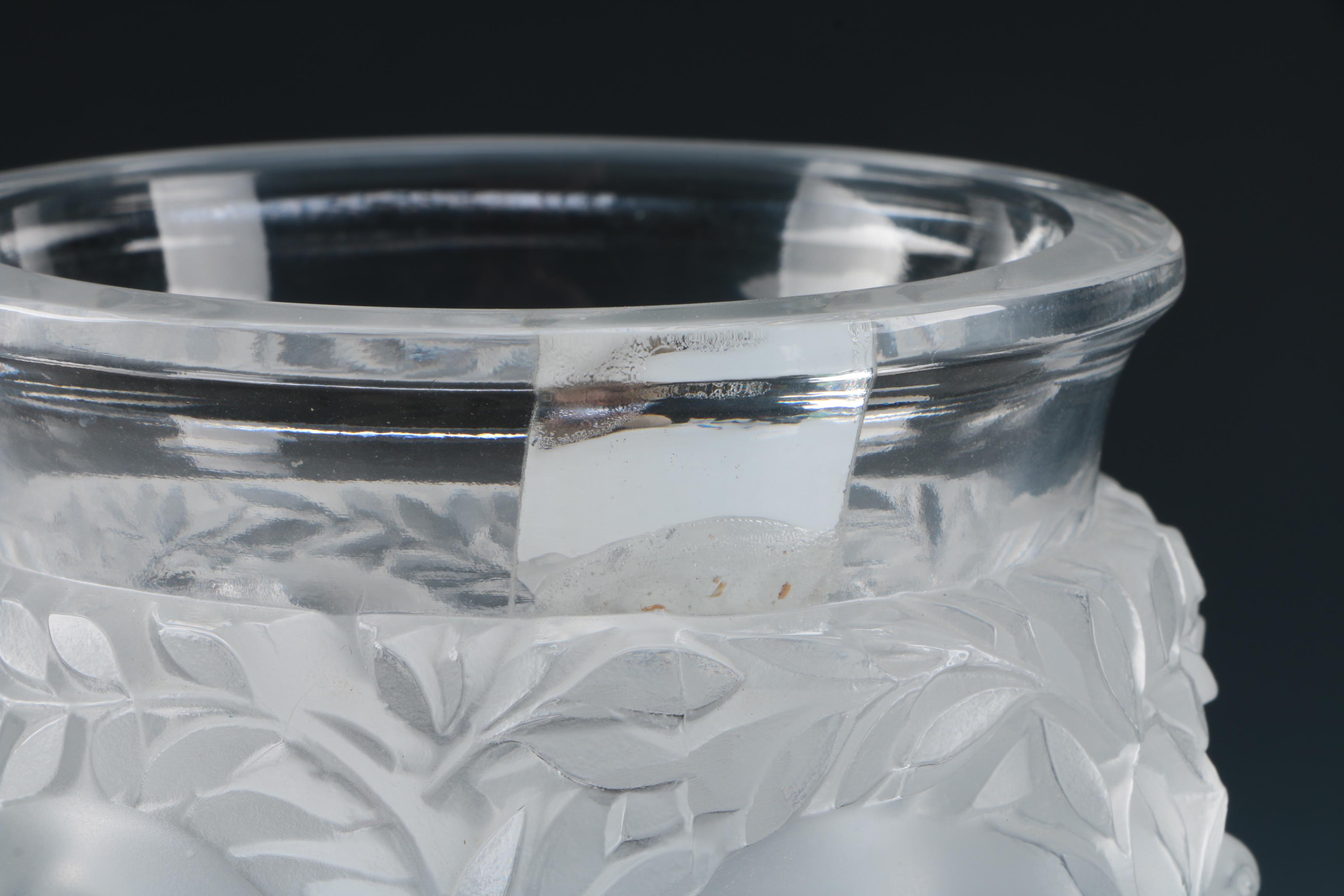 Lalique "Bagatelle" Crystal Vase