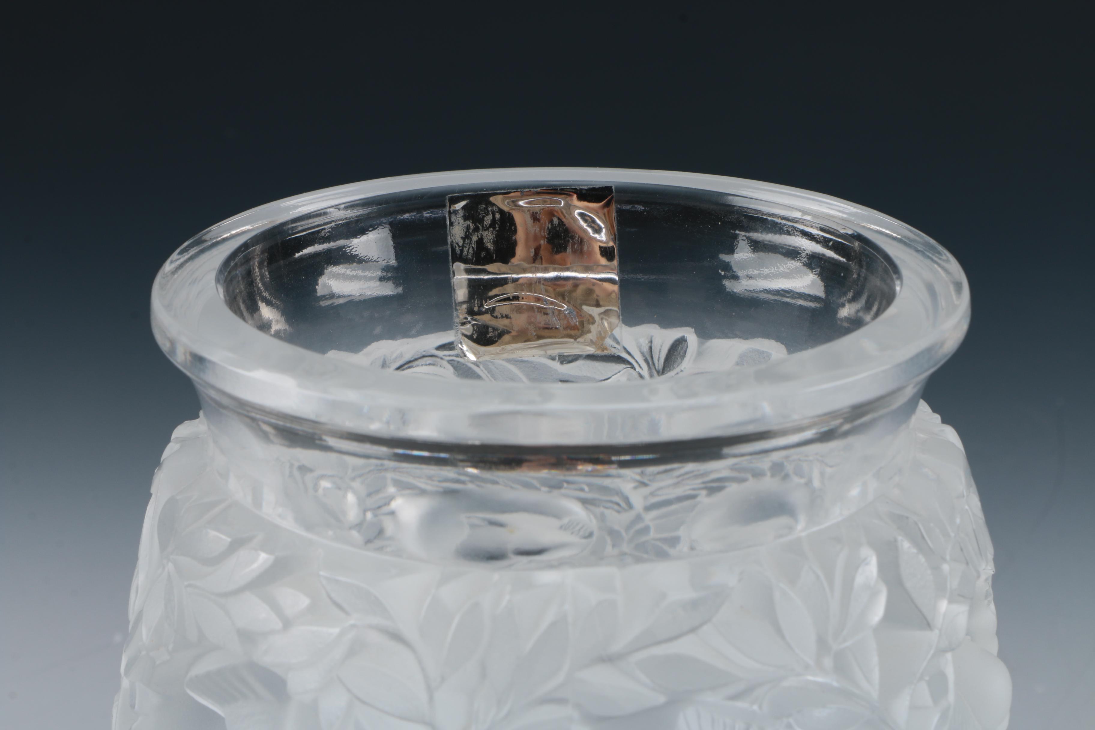 Lalique "Bagatelle" Crystal Vase