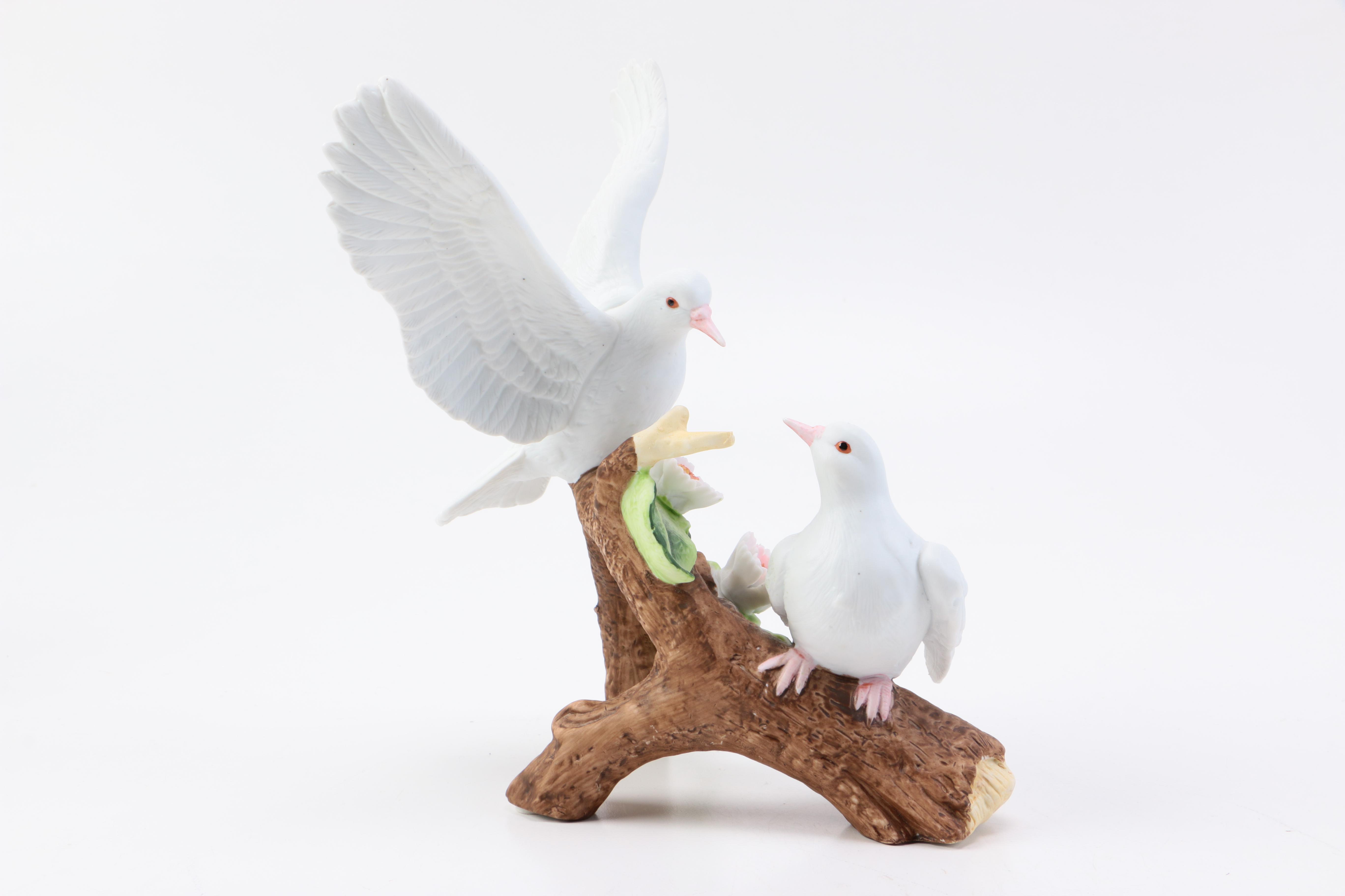 Porcelain Doves Figurine